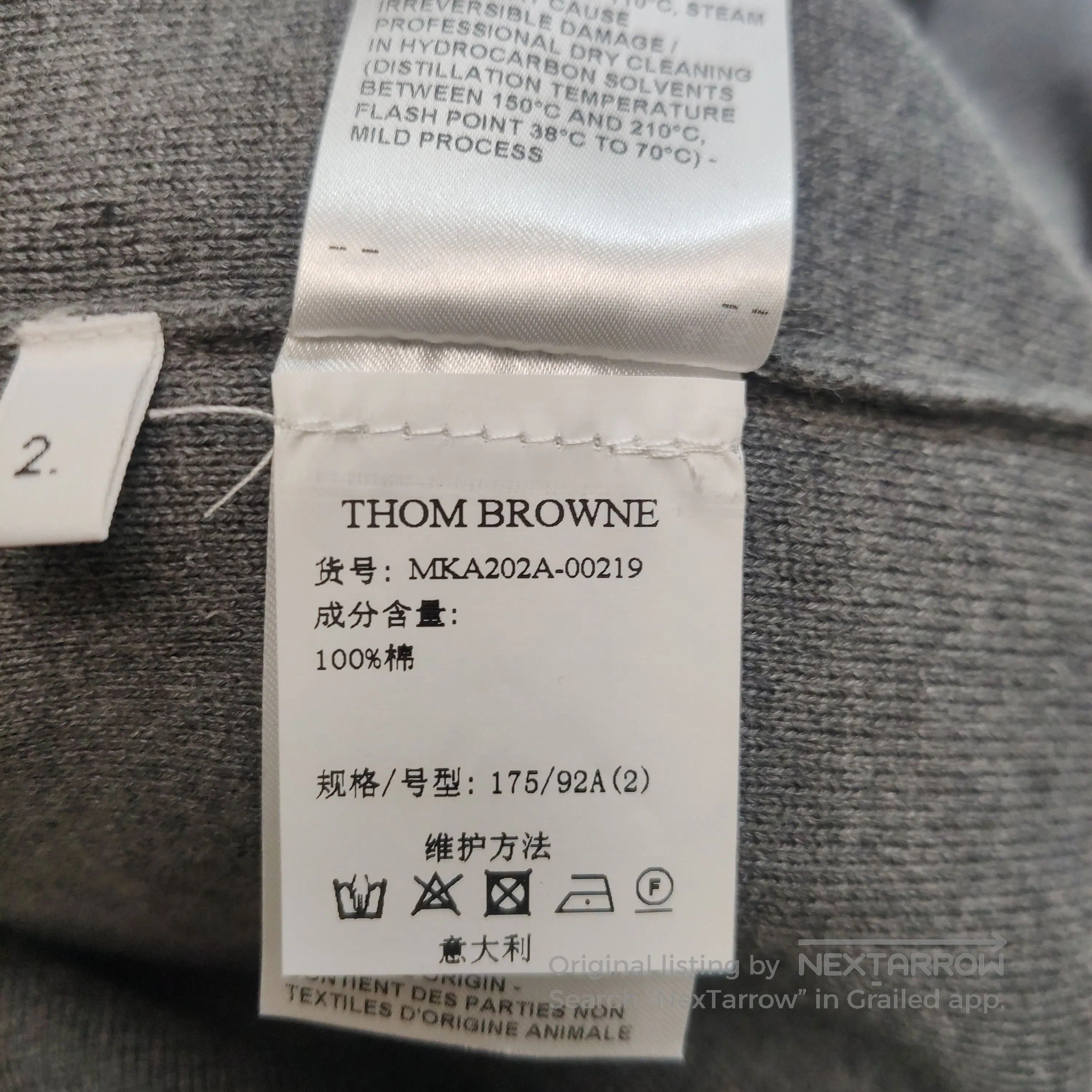 Thom Browne Thom Browne Gray Stripe Crewneck Sweater M. Size US M / EU 48-50 / 2 - 8 Thumbnail