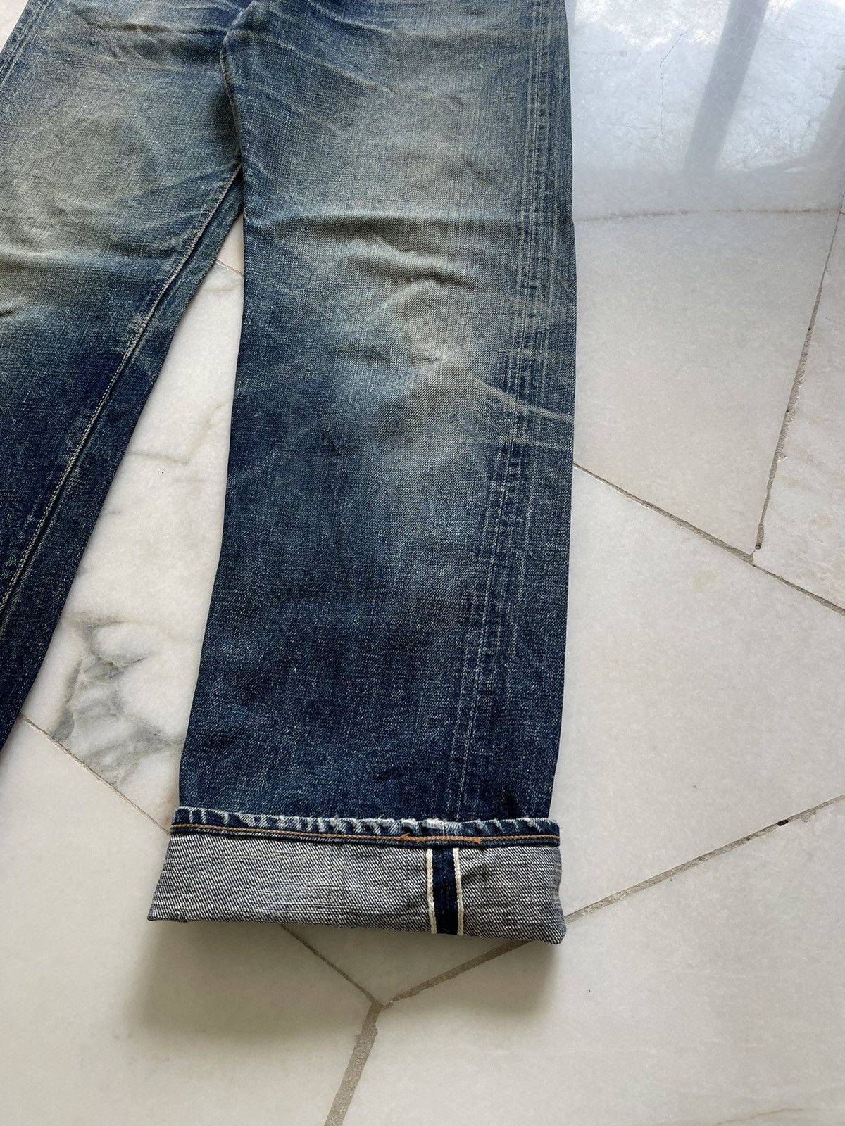 Japanese Brand Vintage Dope & Drakker Lot 1100 Selvedge Jeans Size US 31 - 5 Thumbnail