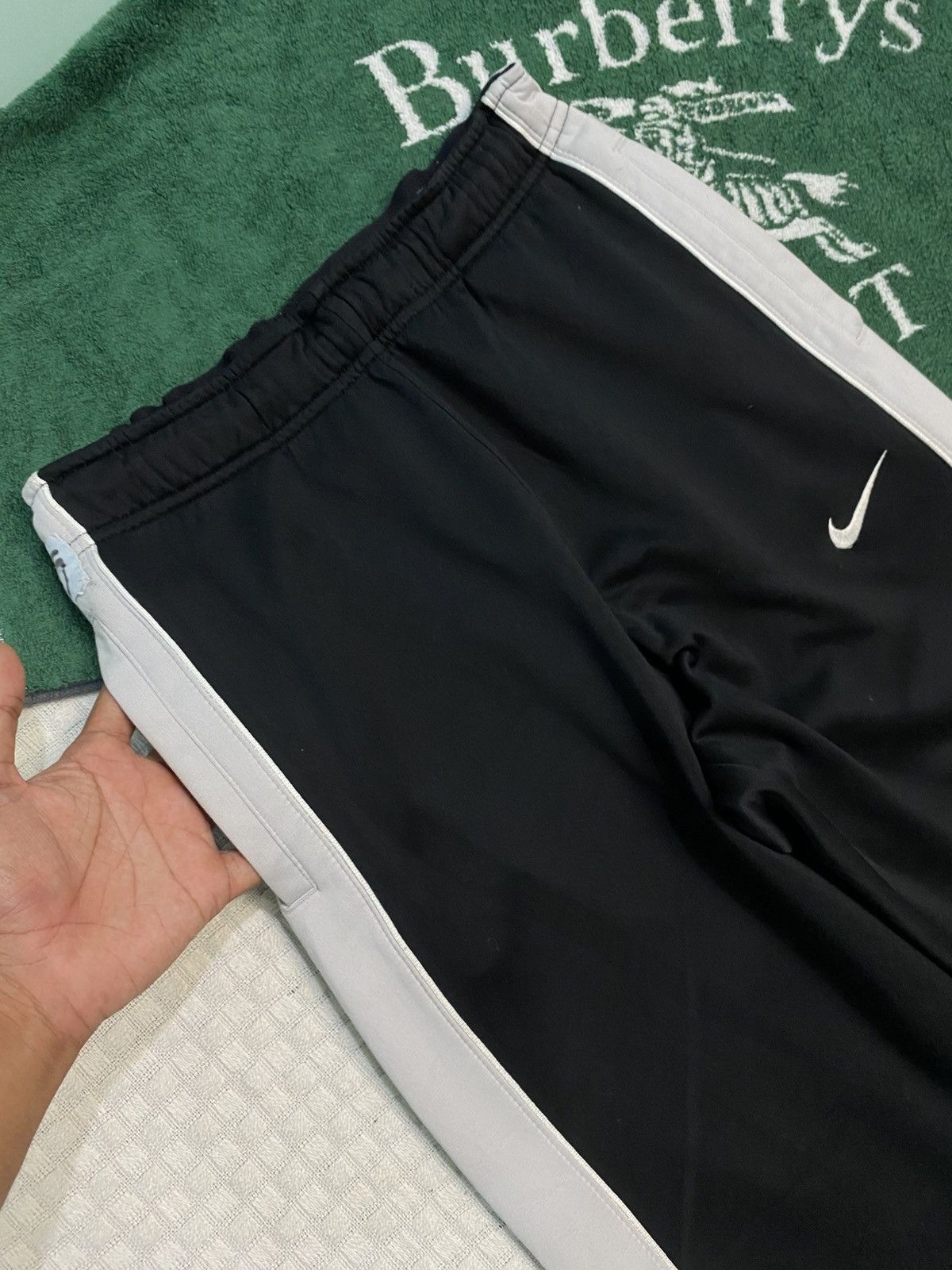 Carhartt Wip × Nike 💥 VINTAGE NIKE SUPER BAGGY 90S WIDE LEG TRACK PANTS Y2K Size US 30 / EU 46 - 5 Thumbnail