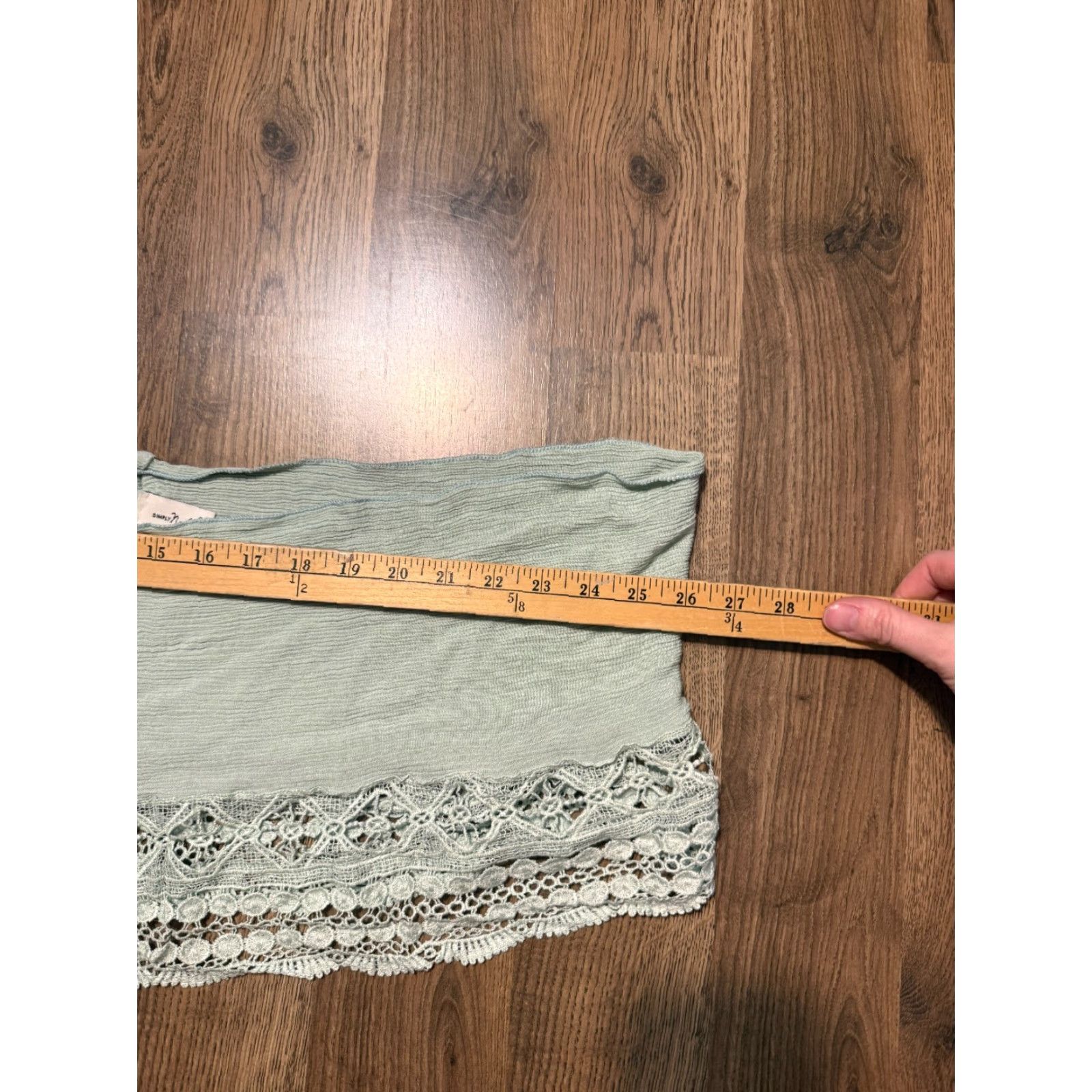 Vintage Simply Noelle Scarf Women's Green Floral Lace Size ONE SIZE - 3 Thumbnail