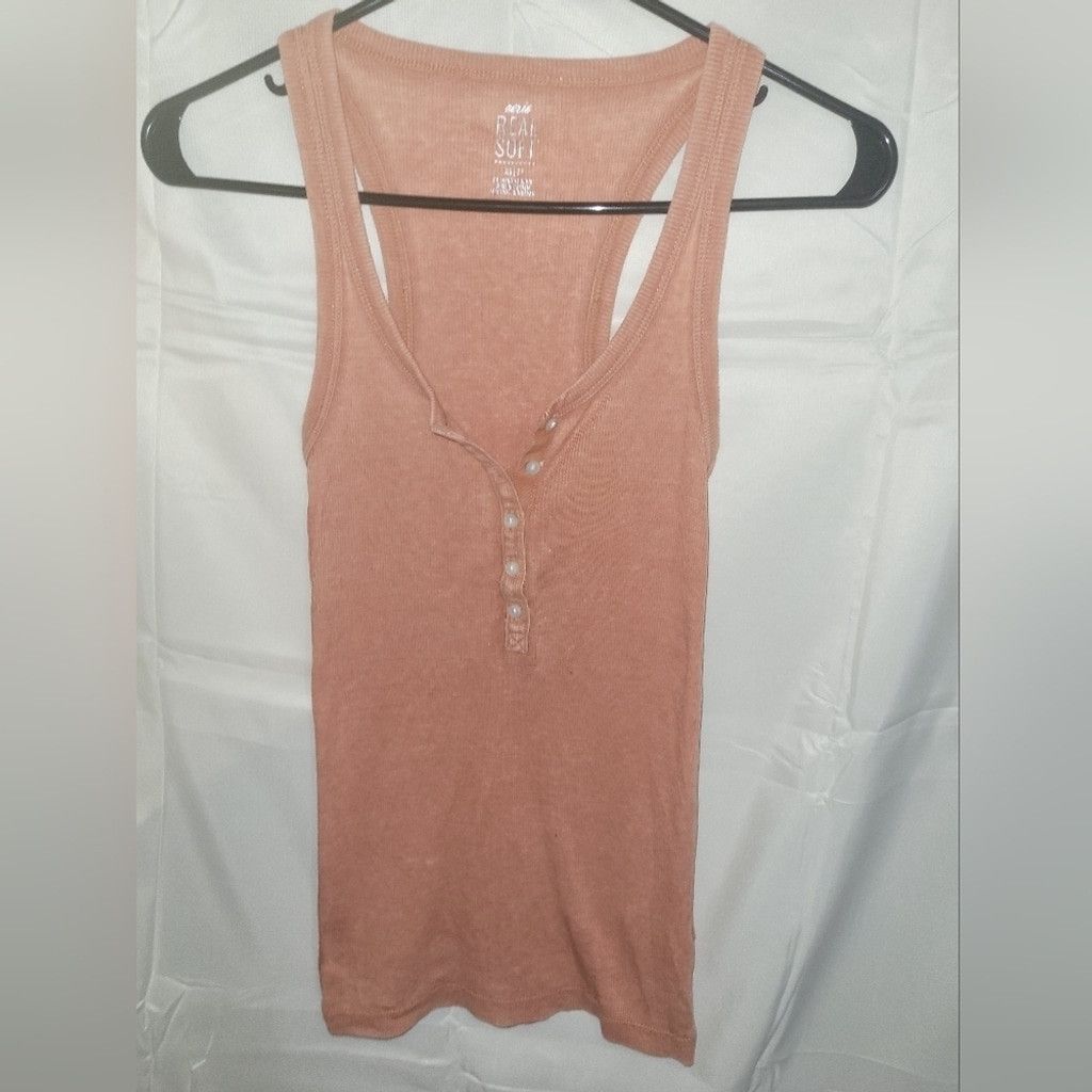 Aries Aerie, tank top, orange ,ribbed Size S Size XS / US 0-2 / IT 36-38 - 1 Thumbnail