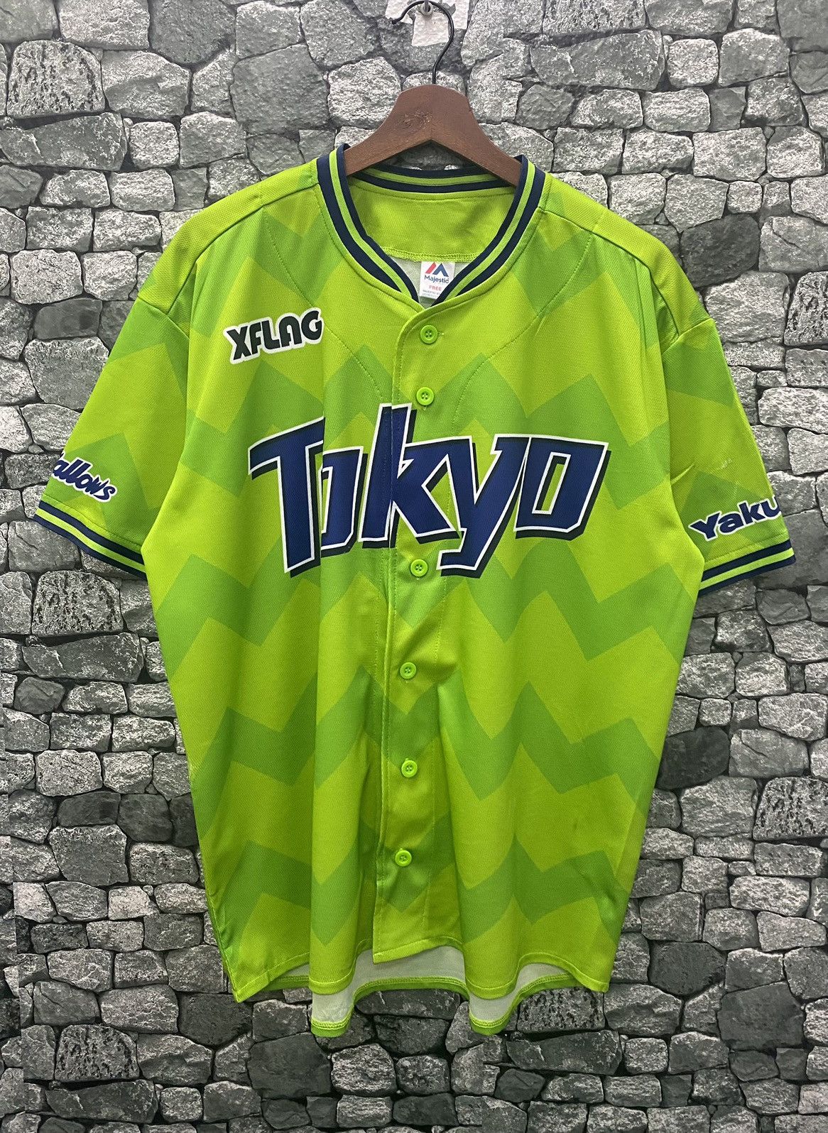 Majestic Sportswear Triple A Baseball Best Offer Vintage Majestic Yakult Swallows Tokyo Jersey Grailed