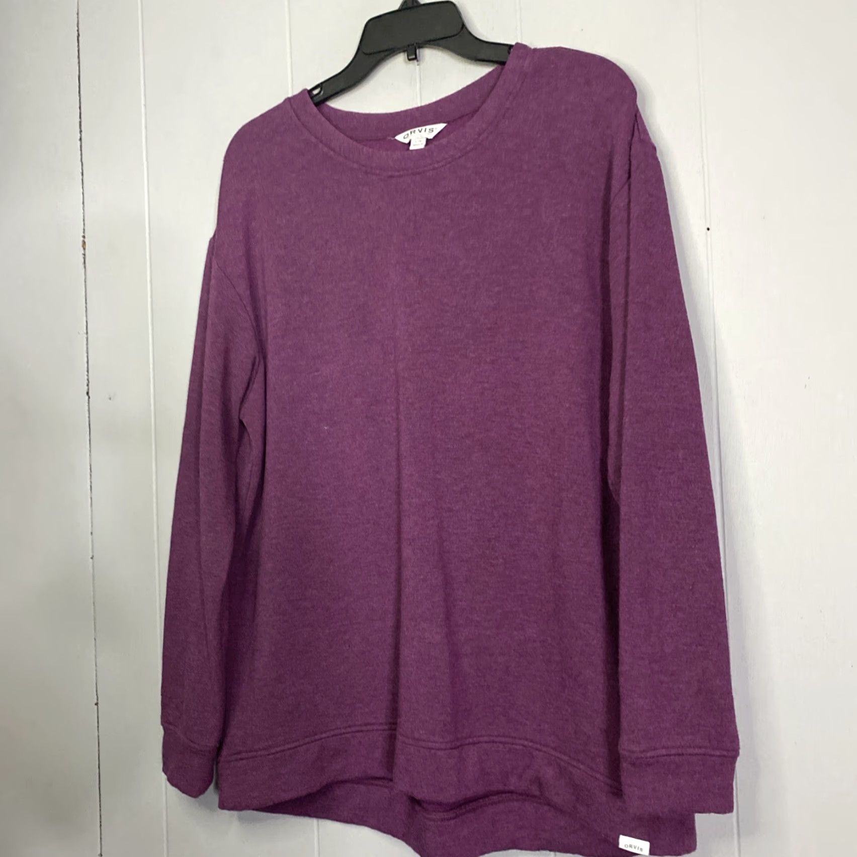 Orvis Orvis Modal Sweater Women’s Large Fleece Pullover Maroon Sweater 23x28 Soft L Size L / US 10 / IT 46 - 4 Thumbnail