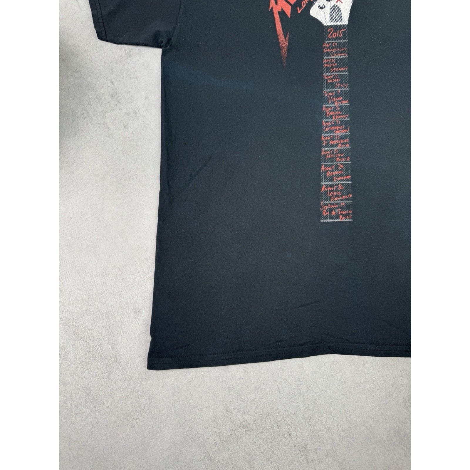 Metallica Metallica Lords Of Summer Tour T Shirt Band Tee Black Faded Size US L / EU 52-54 / 3 - 18 Thumbnail