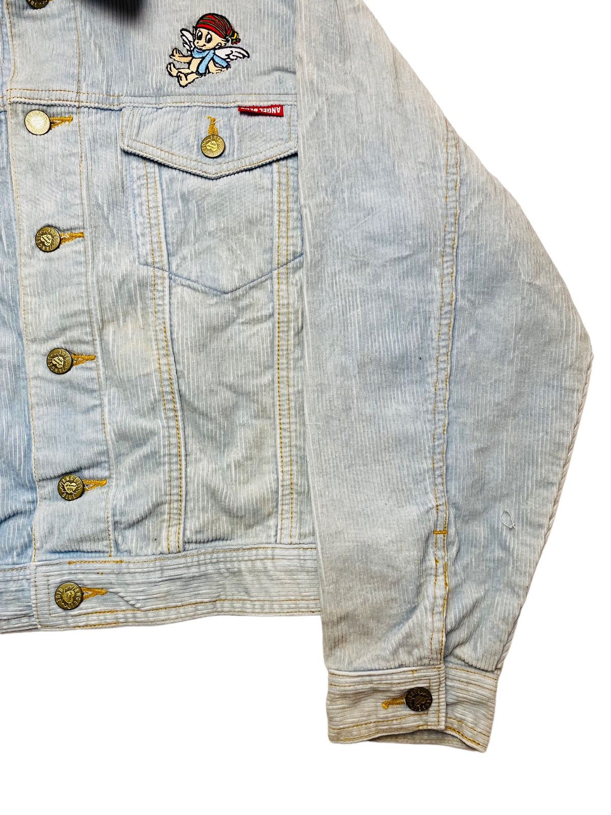 Hysteric Glamour 1980s Angel Blue - Corduroy Mascots Jacket Size M / US 6-8 / IT 42-44 - 6 Thumbnail