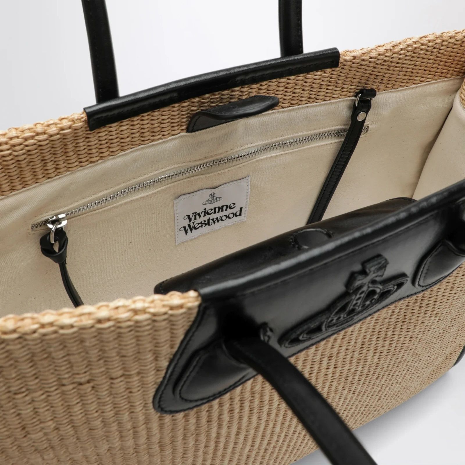 Vivienne Westwood VIVIENNE WESTWOOD Troy Natural Raffia Effect Tote Bag New & Size ONE SIZE - 4 Thumbnail
