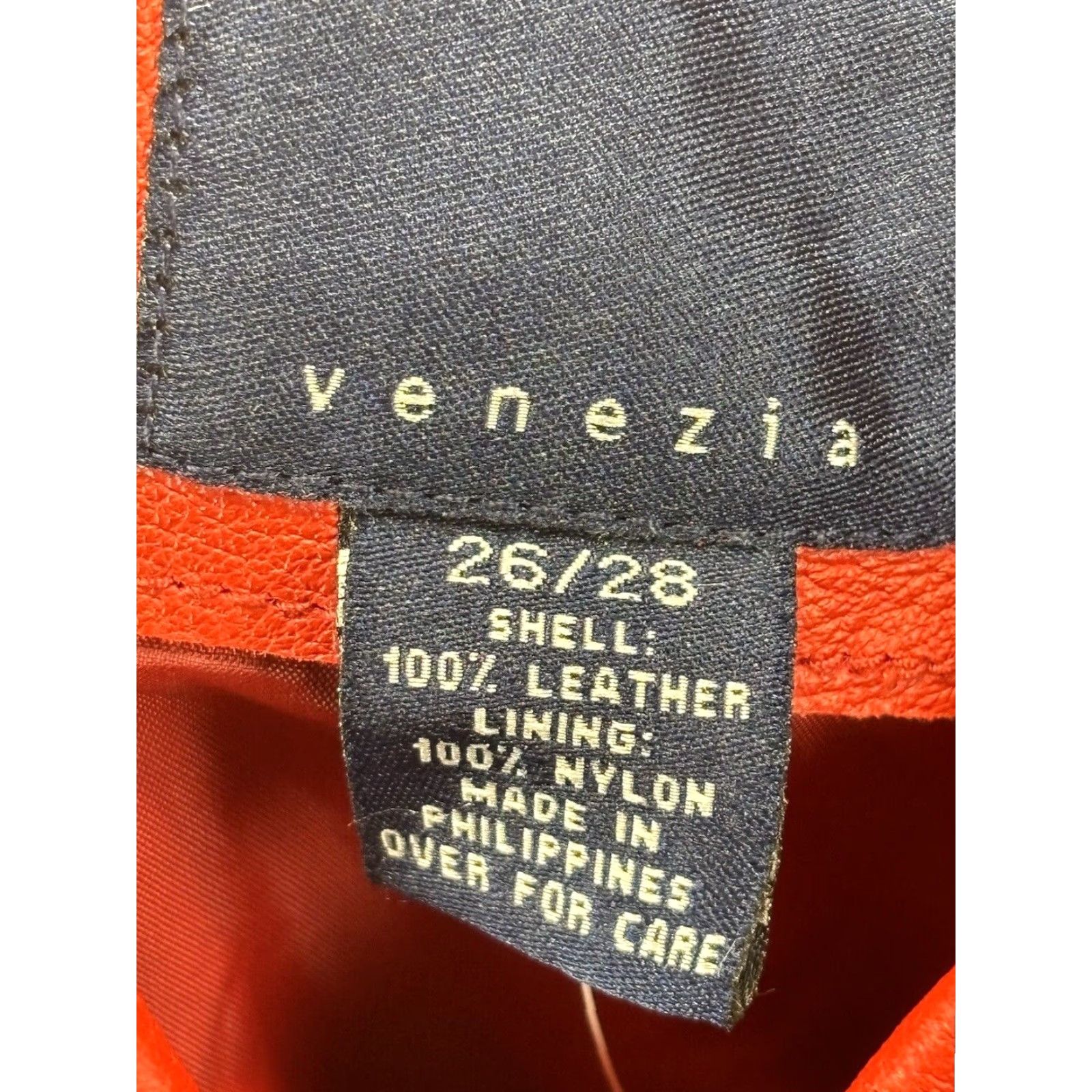 Vintage VINTAGE Venezia Leather Jacket Shacket Women’s Plus Size 26/28 Red Lined Casual Fall Winter Spring Size 4XL / US 24-26 - 6 Thumbnail