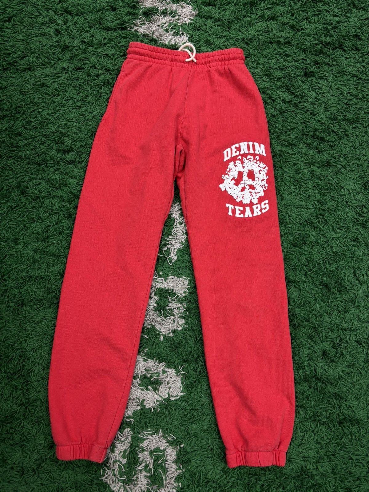 image of Denim Tears University Sweatpants Red, Men's (Size 30)