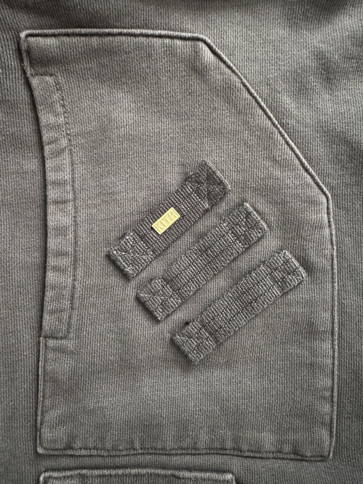 Kith Kith Men’s Full Zip Cargo Hoodie (Espresso/Grey) Size US XS / EU 42 / 0 - 3 Thumbnail