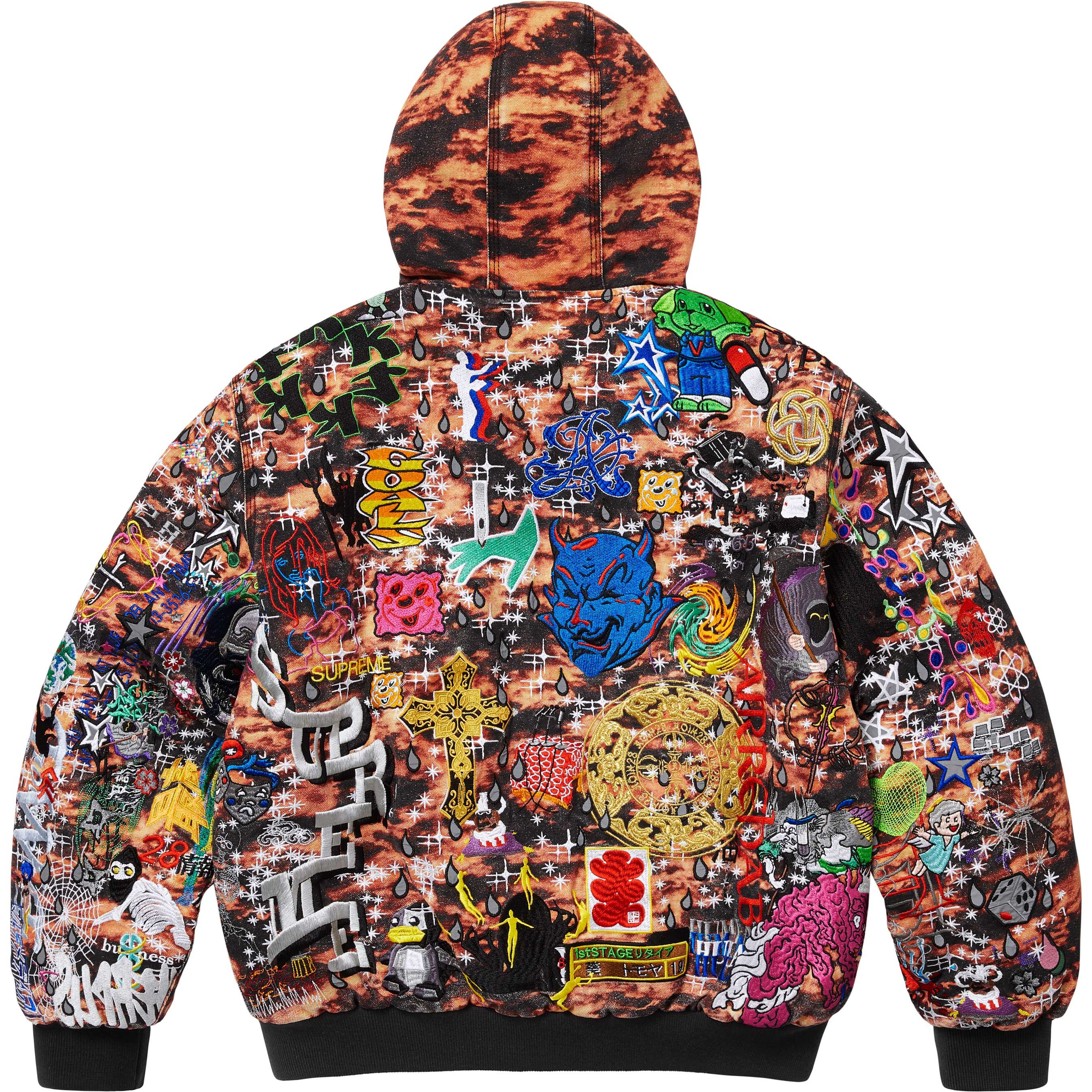 Supreme wool jacket☆neighborhood Supreme Plaid Wool Hooded Work Jacket (FW23) - $238