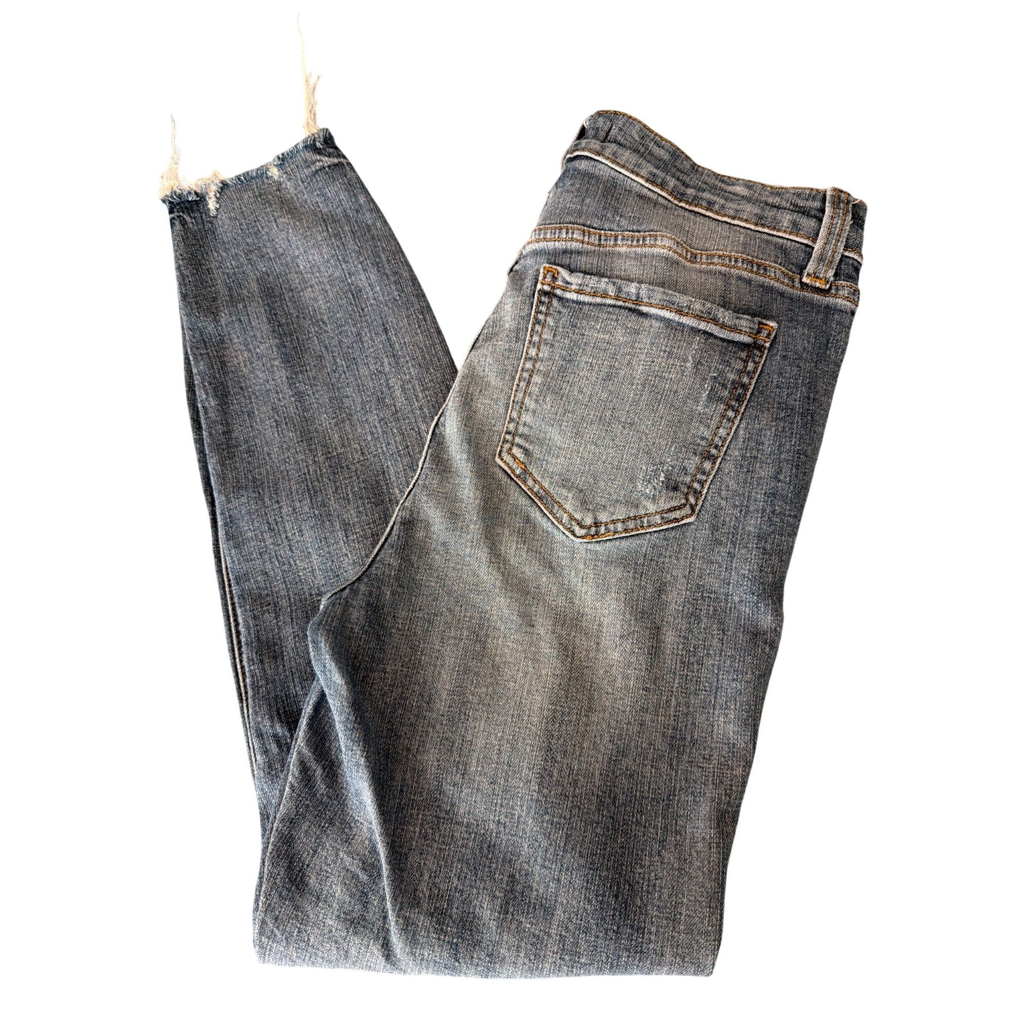 Other Eunina Clara High Rise Distressed Skinny Jeans Blue Denim De Size 26" / US 2 / IT 38 - 4 Thumbnail
