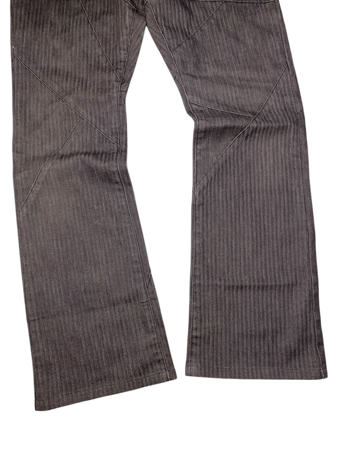 If Six Was Nine 2000's Semantic Design Flared Pinstripe Spiral Pants Size US 30 / EU 46 - 6 Thumbnail