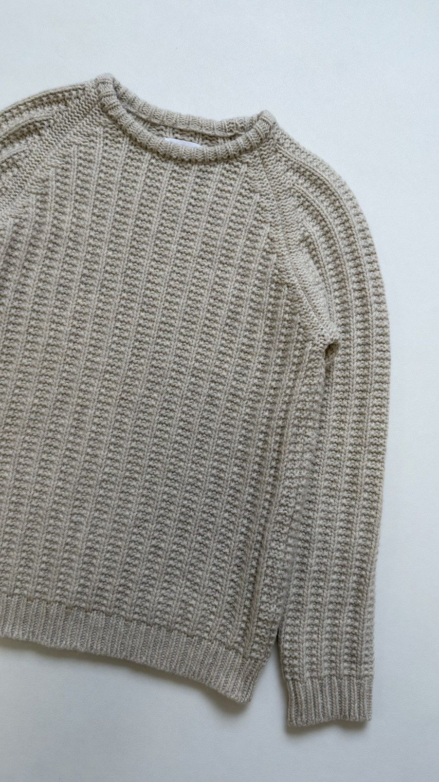 Our Legacy Cream Wool Fisherman’s Textured Sweater Size US M / EU 48-50 / 2 - 4 Thumbnail
