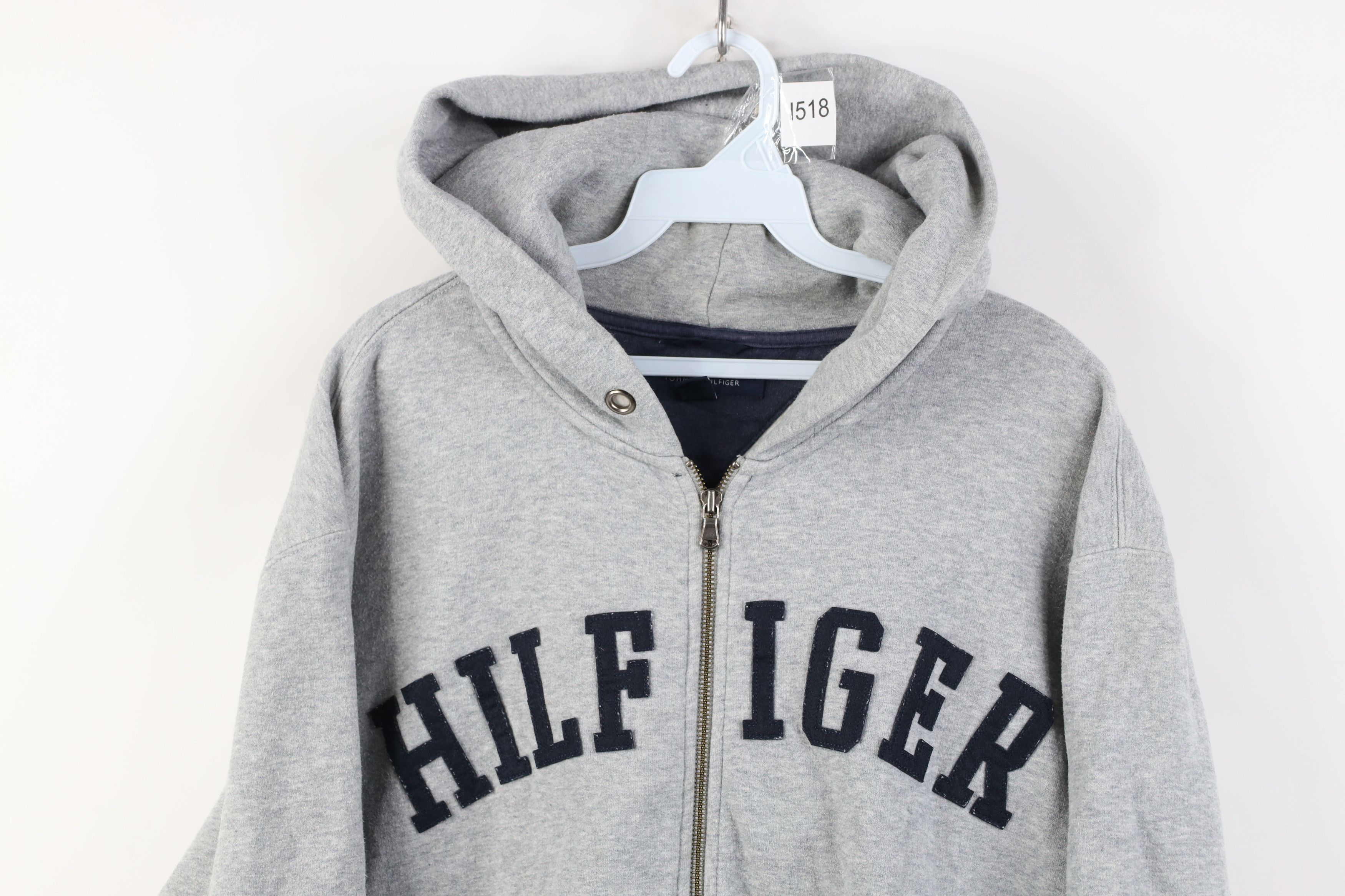 Tommy Hilfiger Vintage Tommy Hilfiger Letter Full Zip Hoodie Sweatshirt Size US XL / EU 56 / 4 - 2 Thumbnail