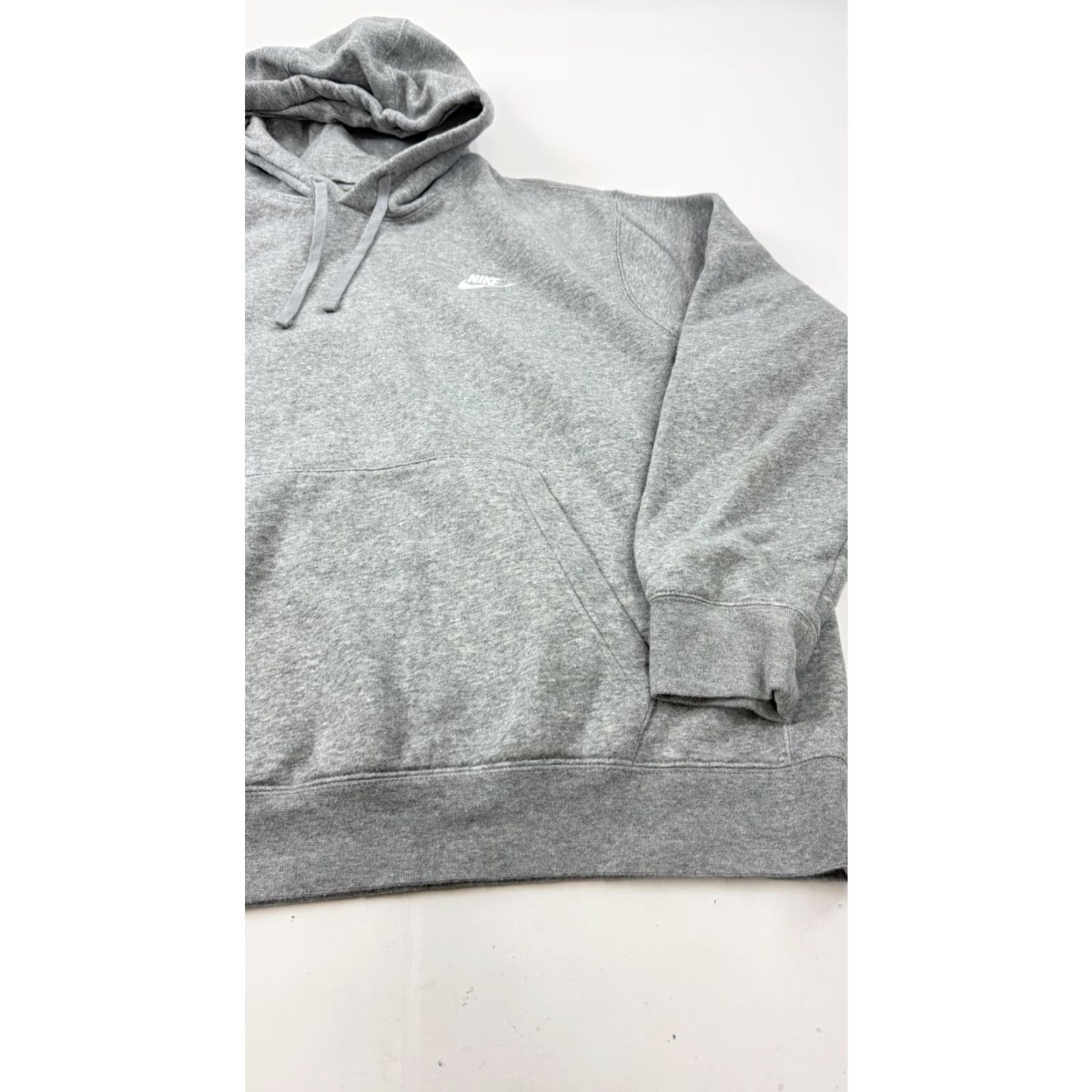Nike Nike Club Fleece Hoodie Mens XL Gray Pullover Sweatshirt XCELERATE Back NSW Graphic Print Hooded Pockets Logo 80% Cotton 20% Polyester Size US XL / EU 56 / 4 - 2 Thumbnail