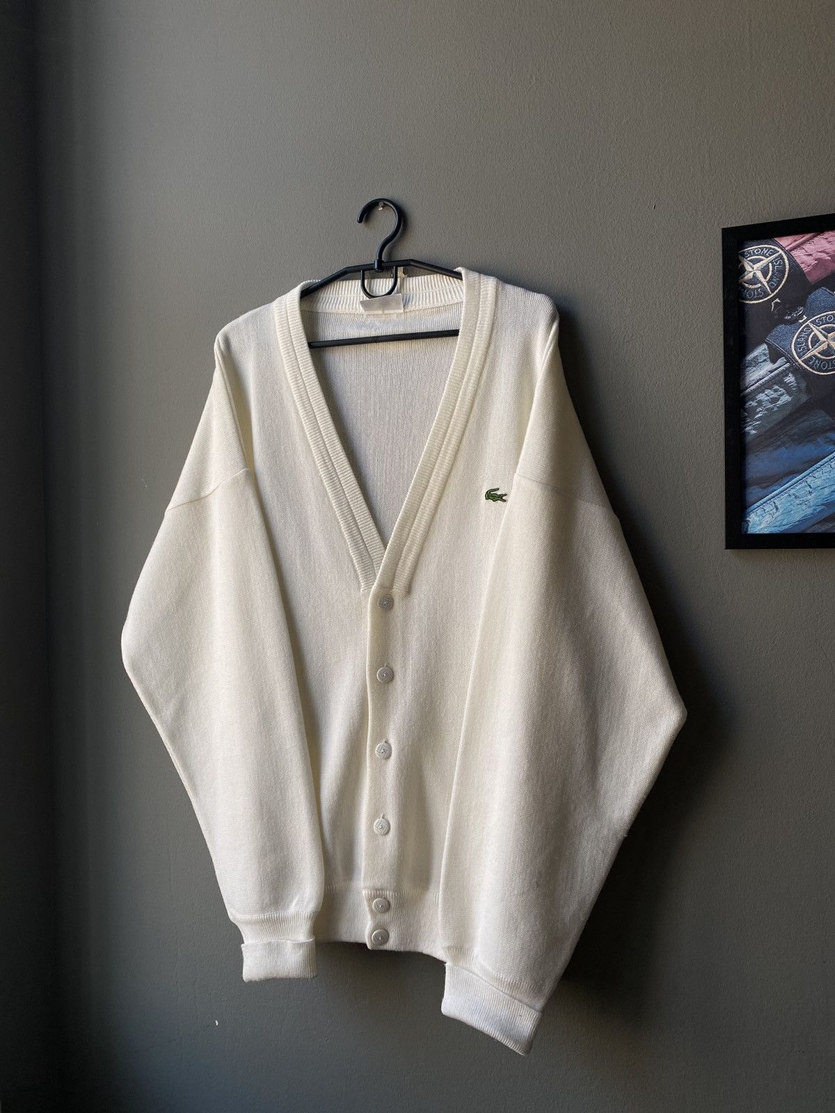 Lacoste Vintage 80s Lacoste Cardigan Very Rare Size US XL / EU 56 / 4 - 2 Thumbnail