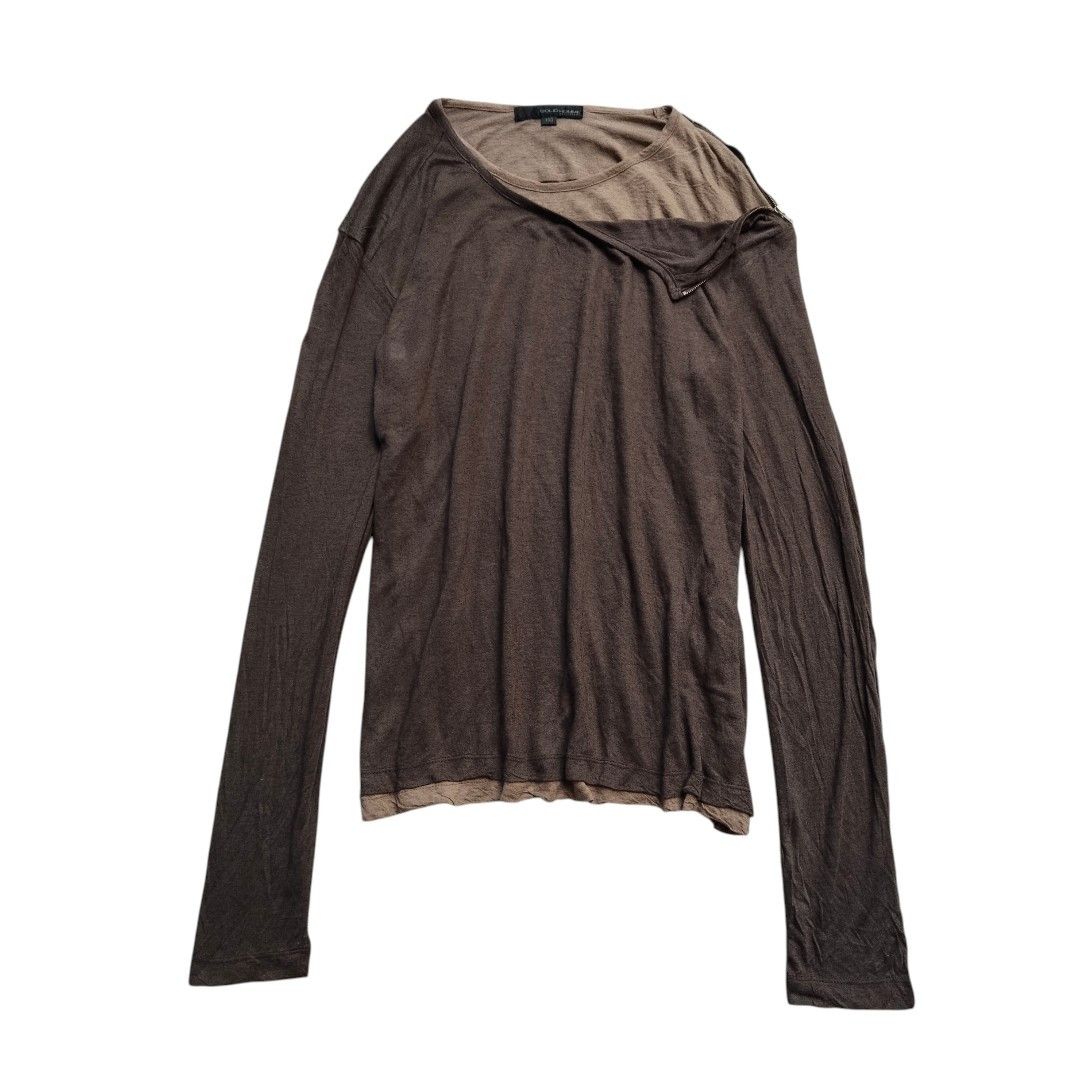 If Six Was Nine Solid Homme layered long sleeve tshirt Size US M / EU 48-50 / 2 - 1 Thumbnail