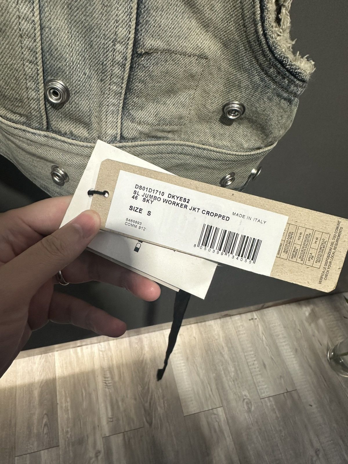 Rick Owens × Rick Owens Drkshdw Rick Owens Drkshdw SL Jumbo worker jacket cropped Size S / US 4 / IT 40 - 3 Thumbnail