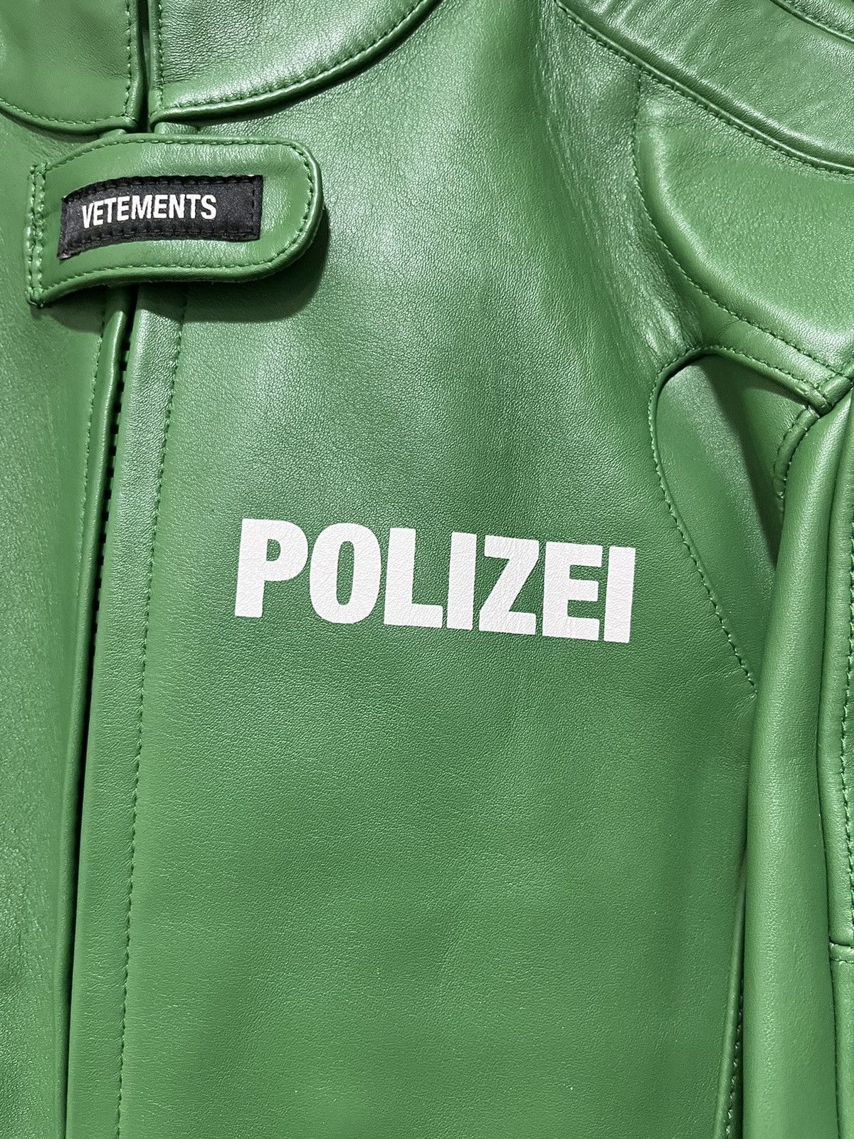 Vetements Vetements Polizei Leather Jacket Size US XS / EU 42 / 0 - 4 Thumbnail
