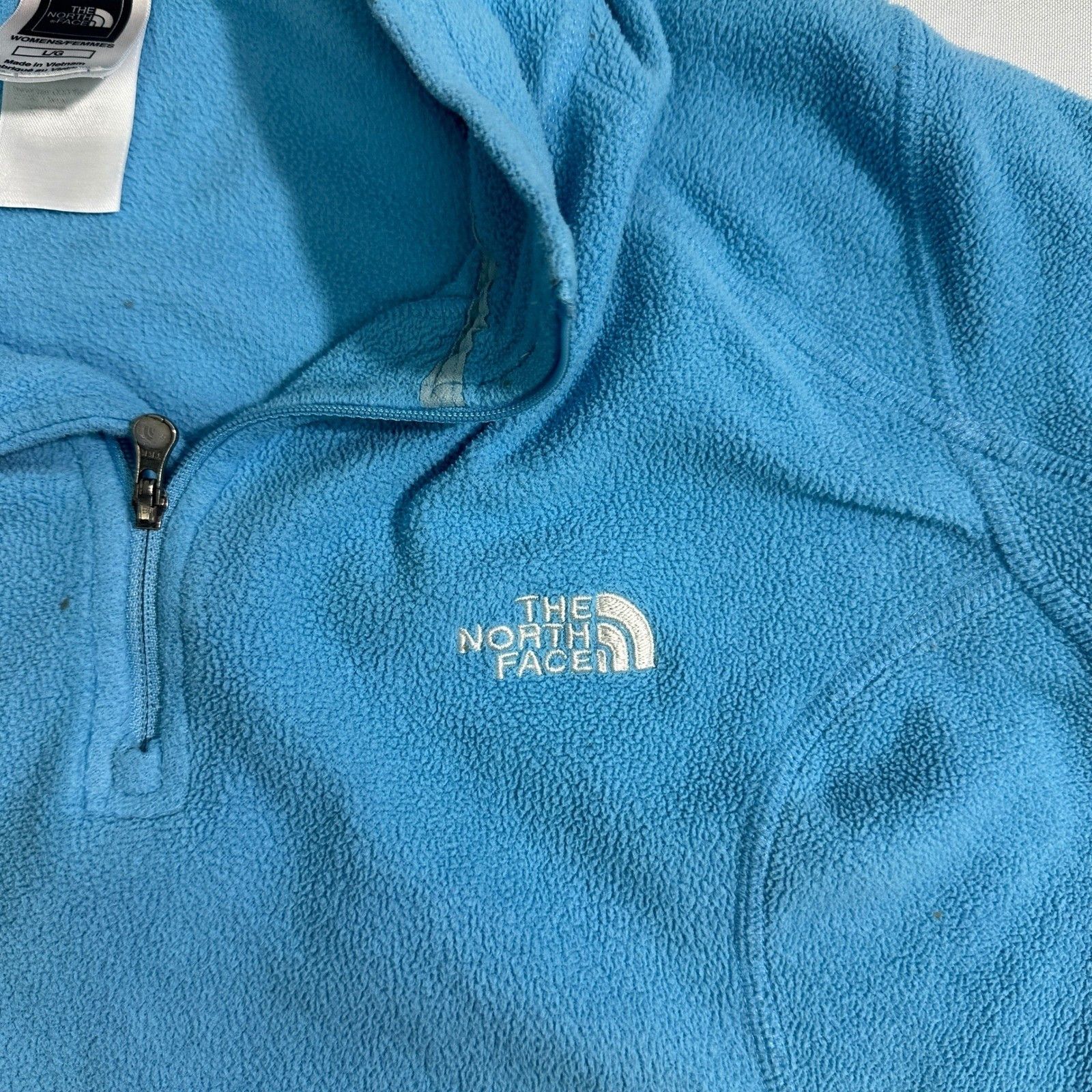 The North Face The North Face Women's L Blue 1/4 Zip Pullover Fleece Jacket Size L / US 10 / IT 46 - 2 Thumbnail
