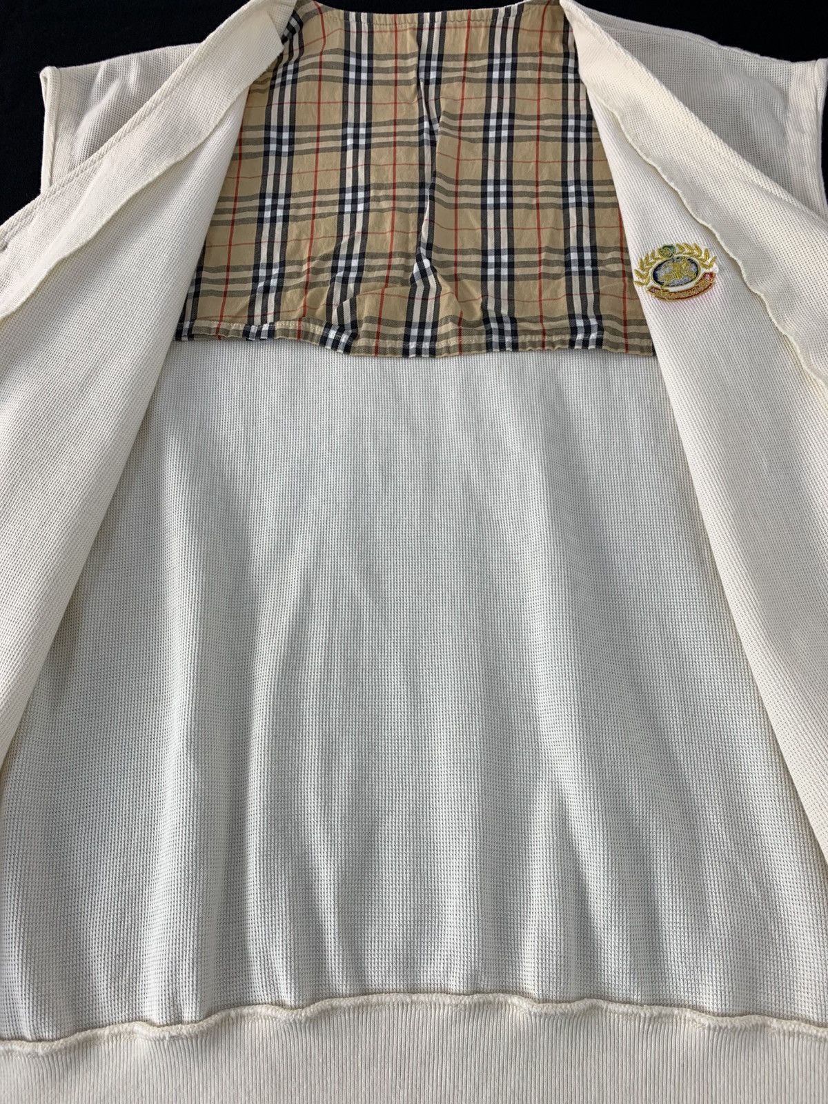 Burberry 90s Burberrys Of London Plaid Checked Monogram Vest Knitted Size US XL / EU 56 / 4 - 6 Thumbnail