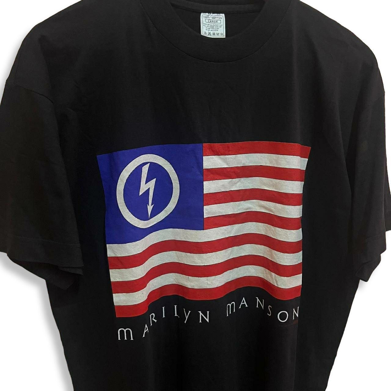 Band Tees Vintage 1997 Marilyn Manson American Antichrist T Shirt Size US L / EU 52-54 / 3 - 3 Thumbnail