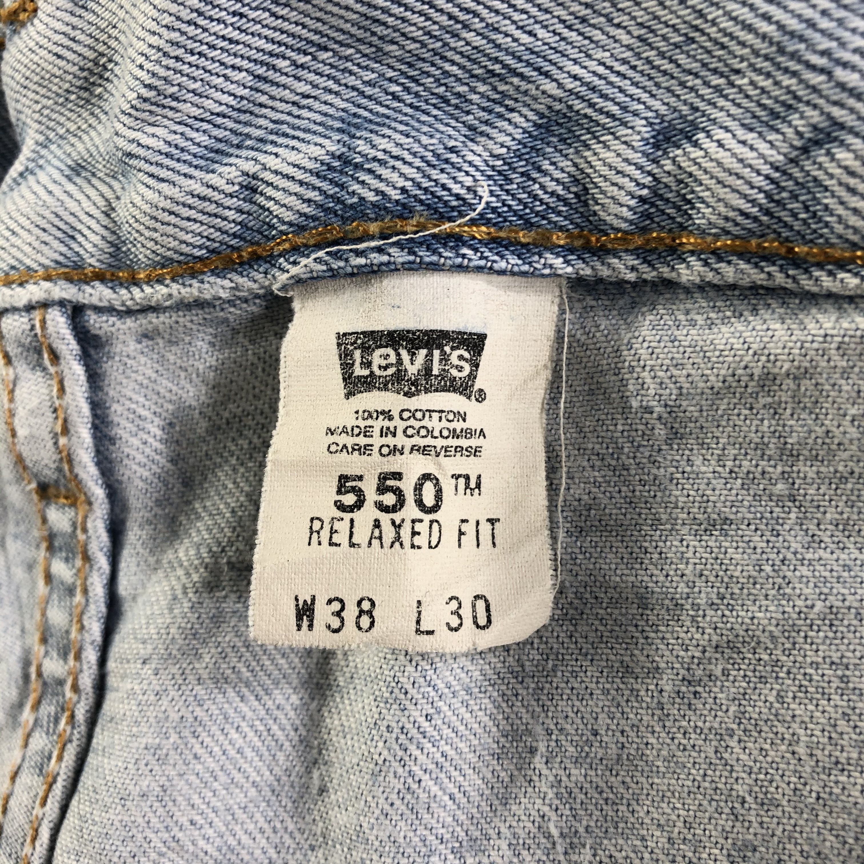 Levi's 90s Vintage Light Wash Levis 550 Jeans-J4257 Size US 38 / EU 54 - 12 Thumbnail
