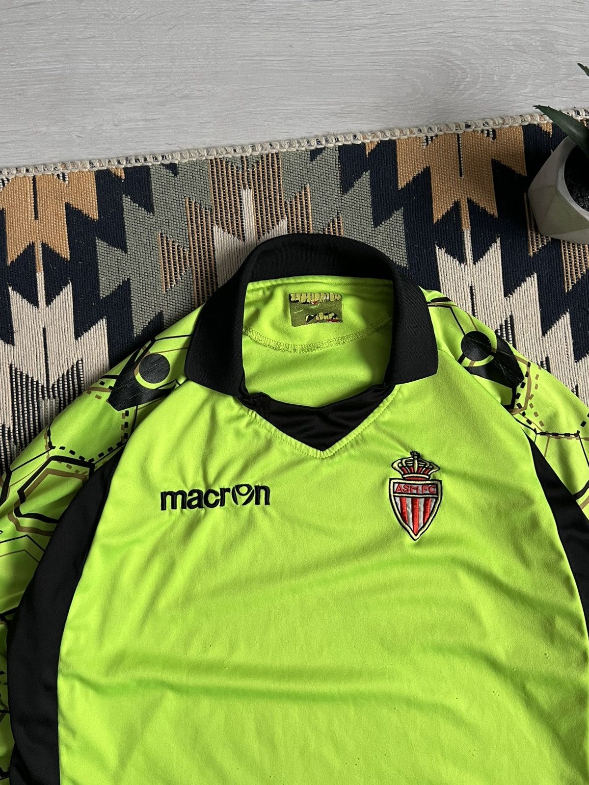 Macron Ac Monaco 2012-2013 GK Soccer Jersey Shirt Size US M / EU 48-50 / 2 - 4 Thumbnail
