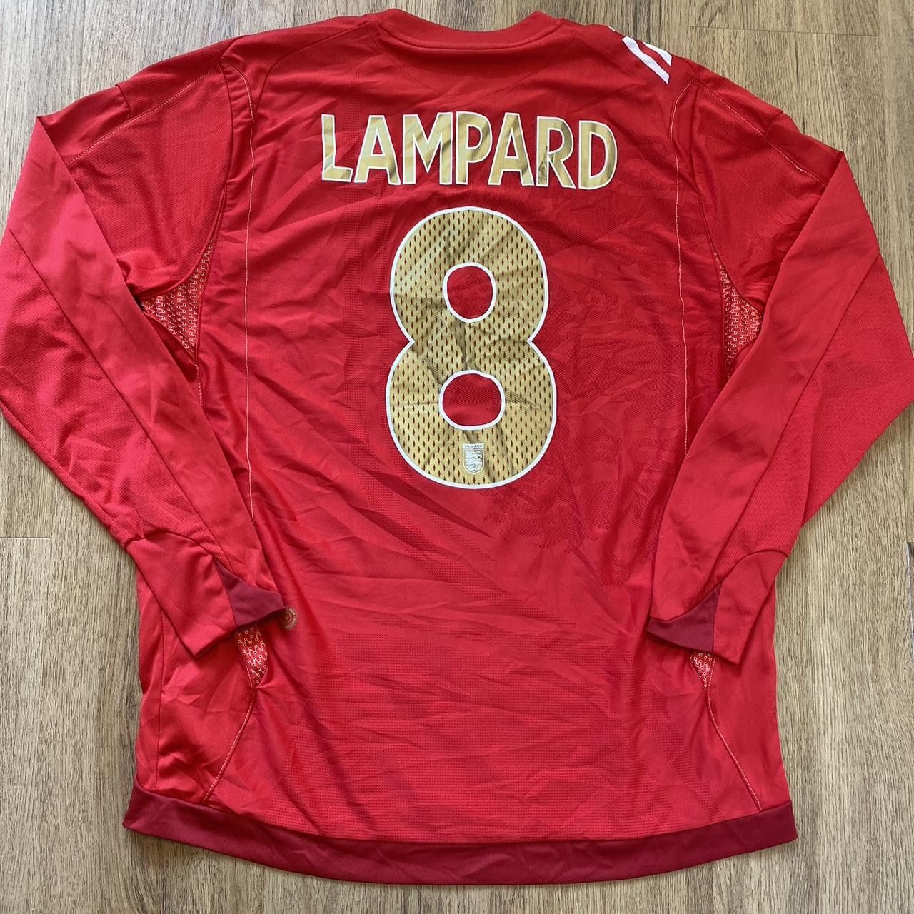 Umbro 2006-08 *8 Lampard England Umbro Longsleeve Football Shirt Size US L / EU 52-54 / 3 - 1 Thumbnail
