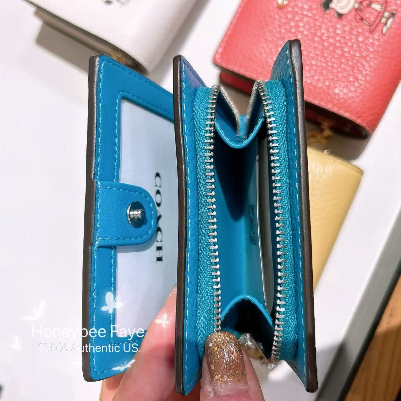 Coach Coach X Peanuts Snap Wallet With Linus CBN91 Size ONE SIZE - 4 Thumbnail