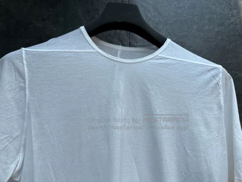 Rick Owens RICK OWENS White cotton knit basic short-sleeved T-shirt Size US S / EU 44-46 / 1 - 2 Thumbnail