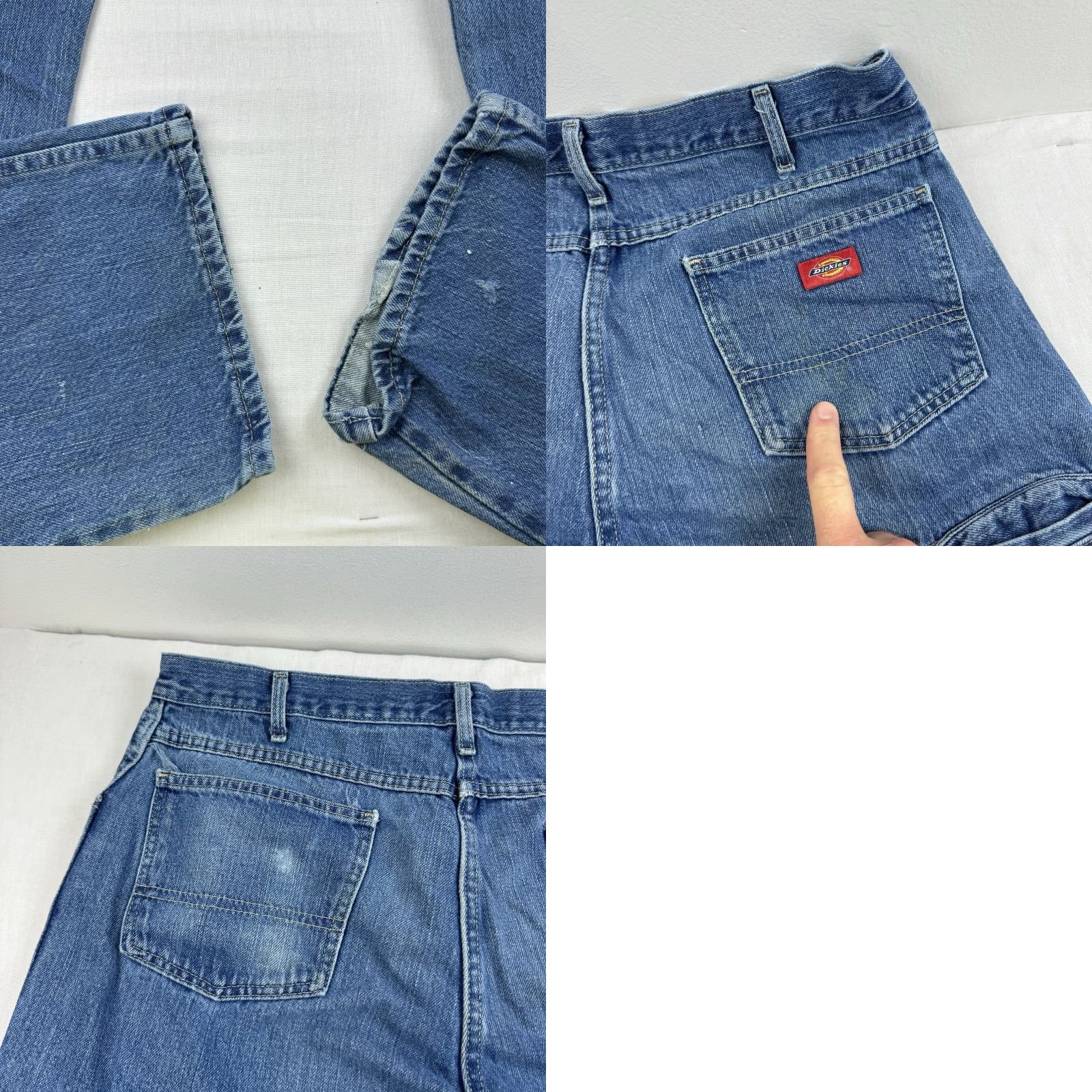 Dickies Dickies Jeans Regular Men 36x34 Blue Denim Straight Hipster Grunge Y2K Punk Work Wear Vintage USA 1940s-1990s Boys Girls Mens Womens Size US 36 / EU 52 - 10 Thumbnail