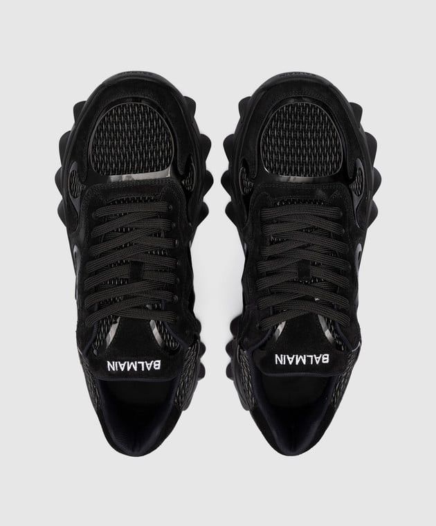 Balmain o1s1wg110925 B East Sneakers in Black Size US 10 / IT 40 - 3 Thumbnail