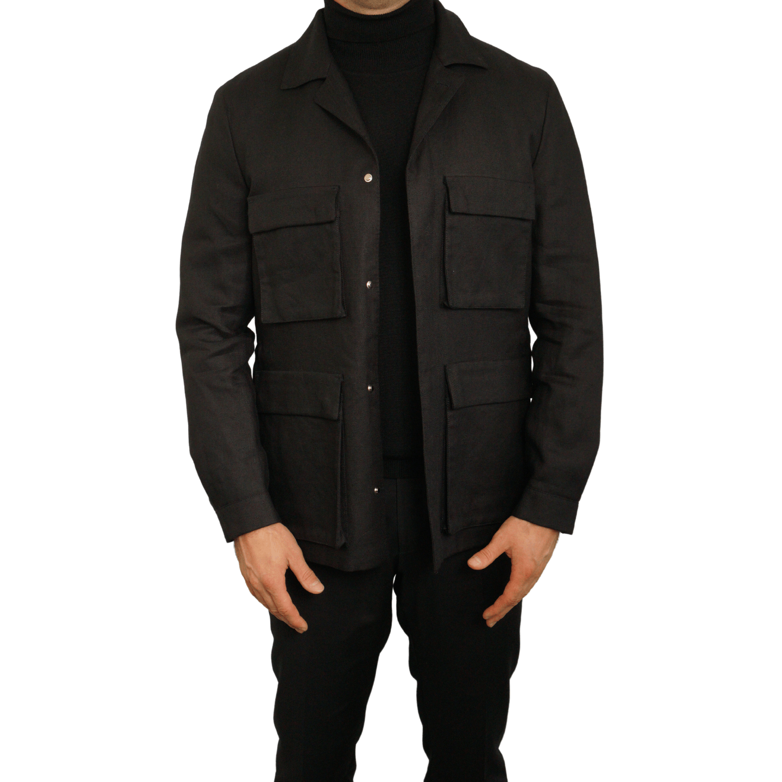 image of Men Suitsupply Field Jacket Black Vesto Eu58 Uk/us48 S533 (Size Medium)