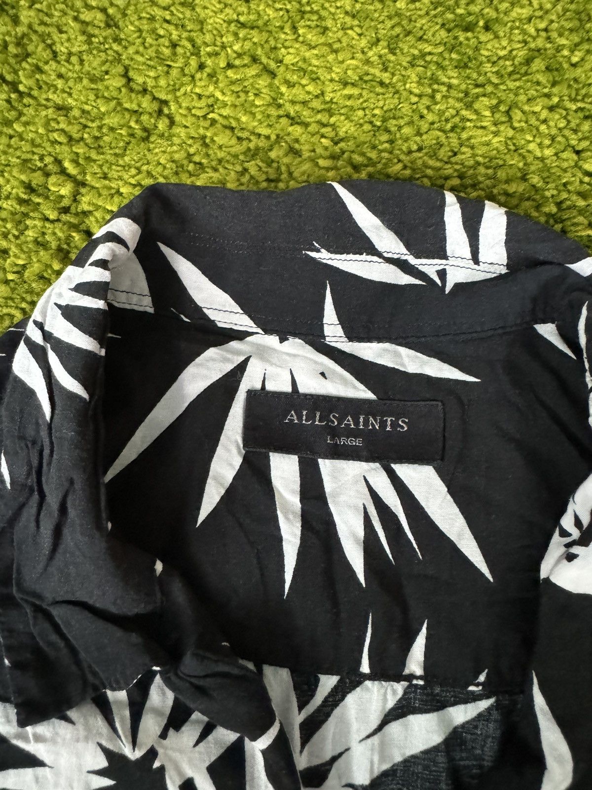Allsaints × Designer AllSaints avant garde camp collar palms summer pattern shirt Size US M / EU 48-50 / 2 - 2 Thumbnail