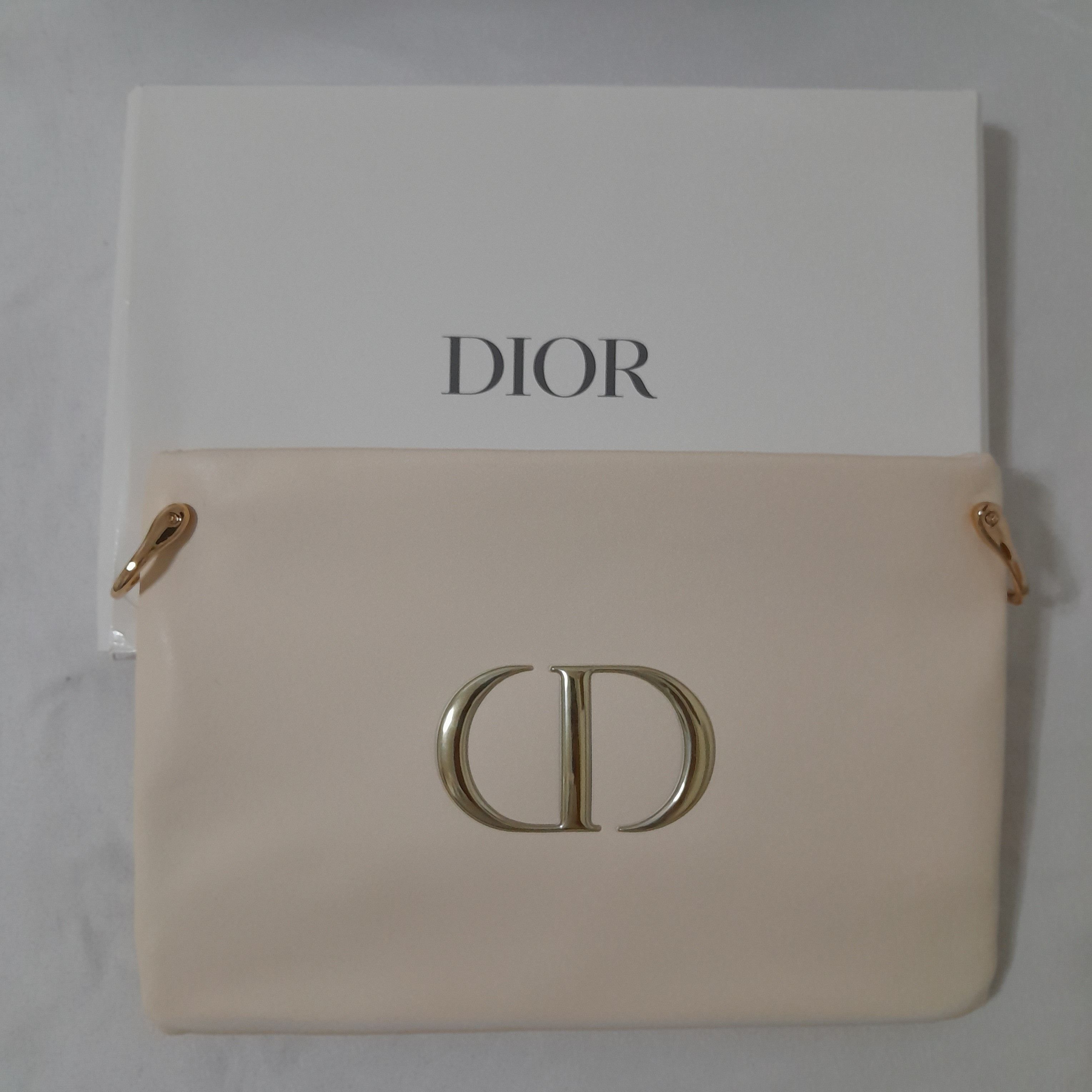 Dior Dior Soft Leather Make-Up Bag in Beige Size ONE SIZE - 6 Thumbnail