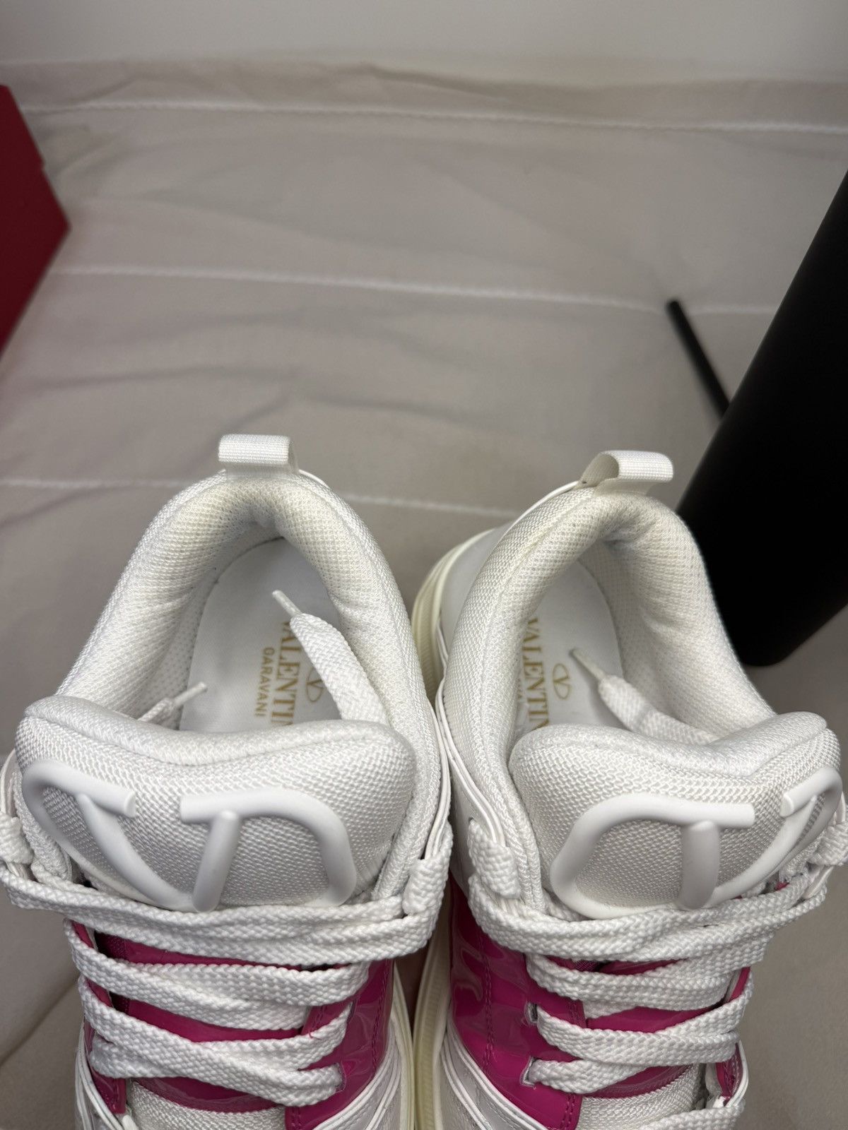 Valentino Valentino Garavani Open Skate White Cyclamin Pink Sneakers Size US 9 / IT 39 - 9 Thumbnail