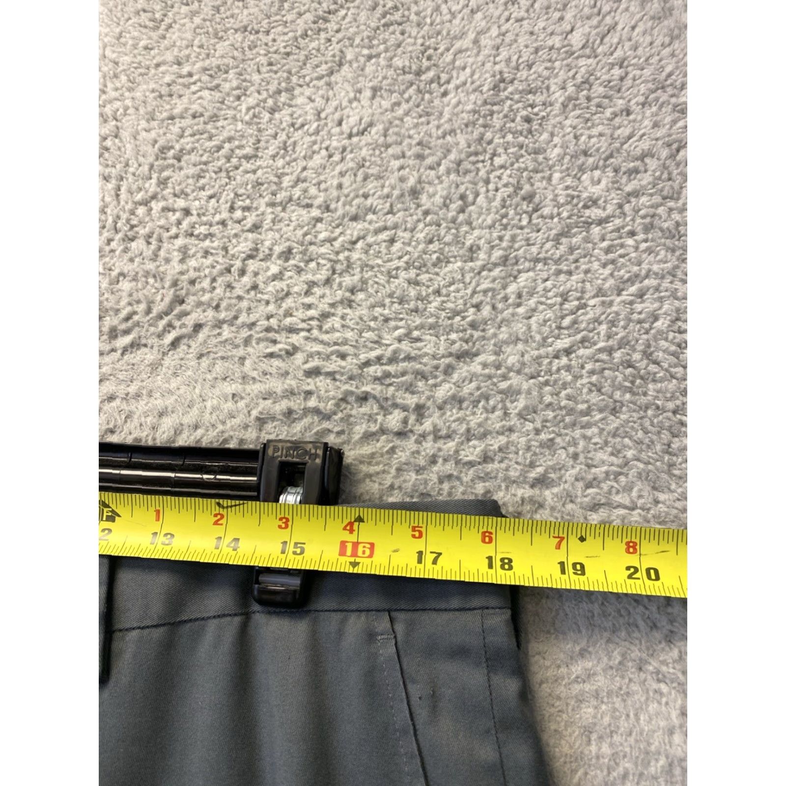 Nordstrom JOHN W. NORDSTROM VINTAGE Chino Pants Mens 36x33 Gray Flat Front Classic Preppy Casual Size US 36 / EU 52 - 5 Thumbnail