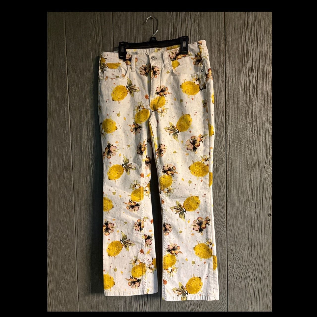 Anthropologie Anthropologie Lemon Print Jeans Size 28" / US 6 / IT 42 - 3 Thumbnail