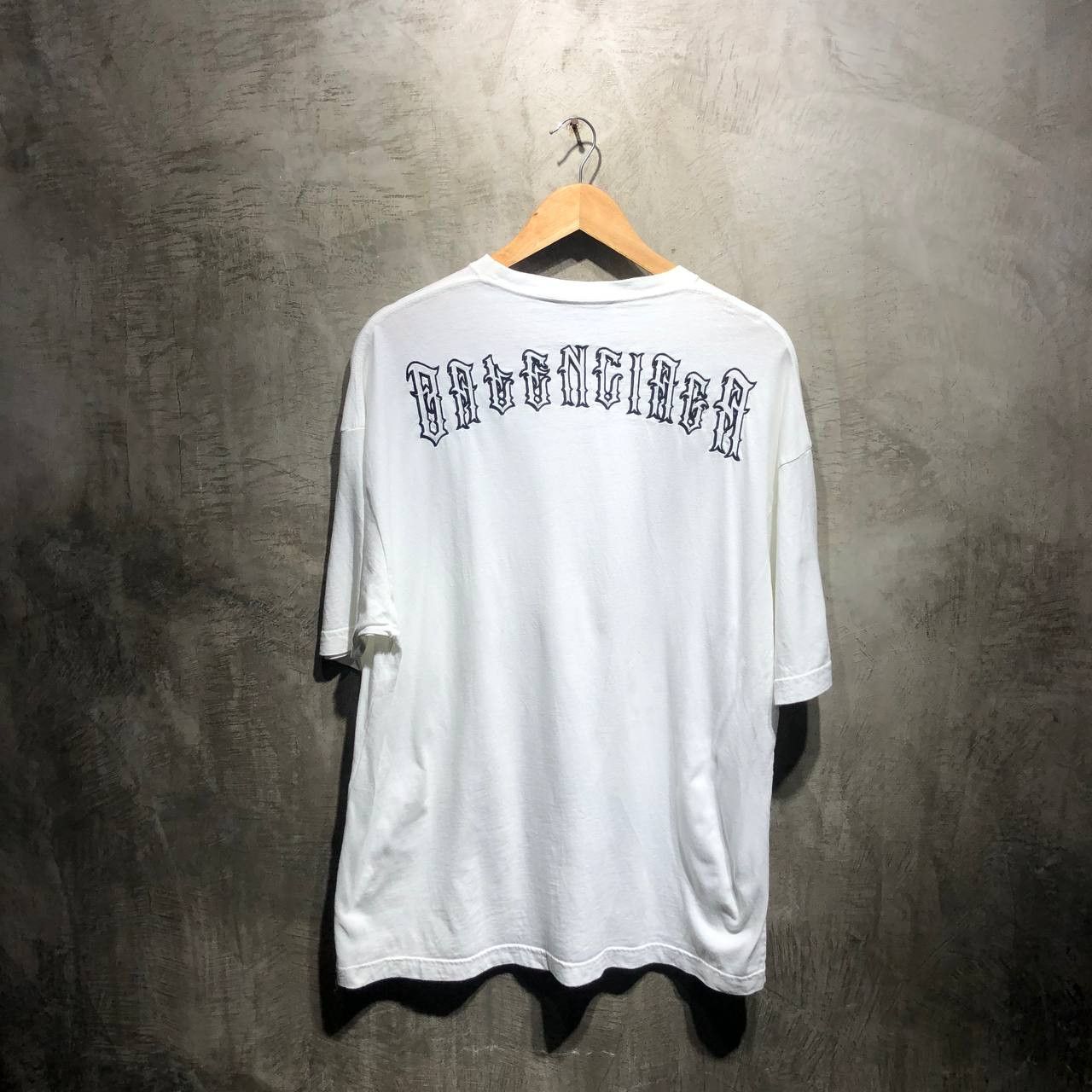 Balenciaga Balenciaga Logo Tattoo Embroidered tee Size US L / EU 52-54 / 3 - 1 Thumbnail