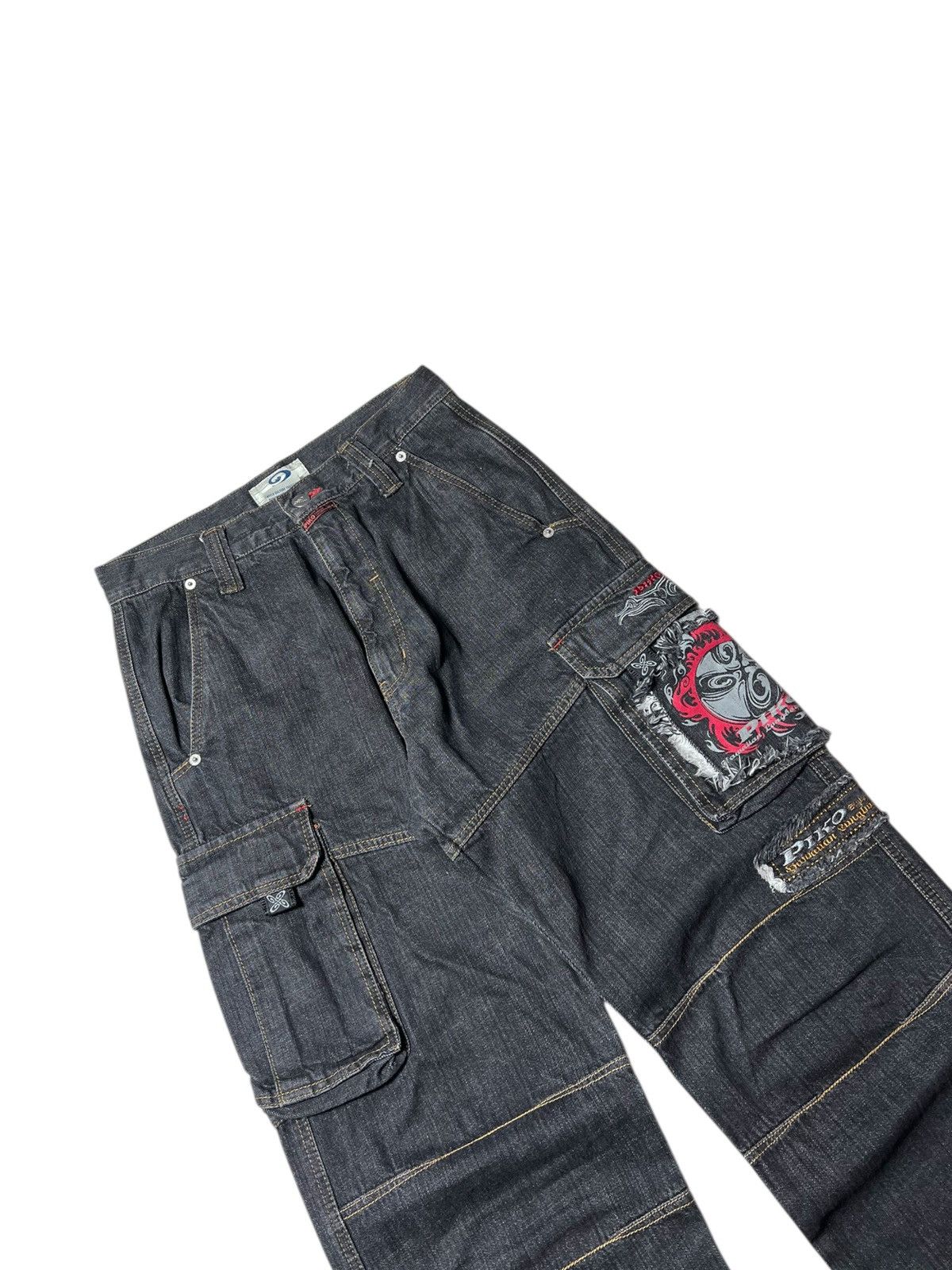 Japanese Brand Archive Y2k Piko Cargo Multipocket Baggy Pants Size US 28 / EU 44 - 4 Thumbnail
