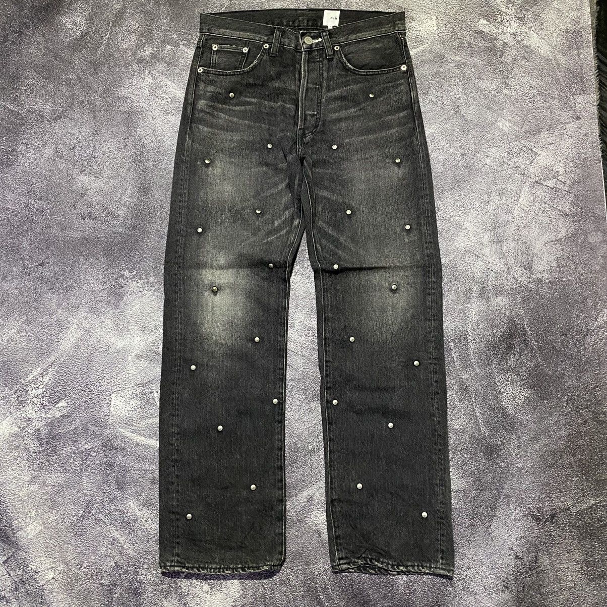If Six Was Nine × KIN × Le Grande Bleu (L.G.B.) STUDDED JEANS PANTS BY KIN JAPANESE BRAND Size US 30 / EU 46 - 2 Thumbnail