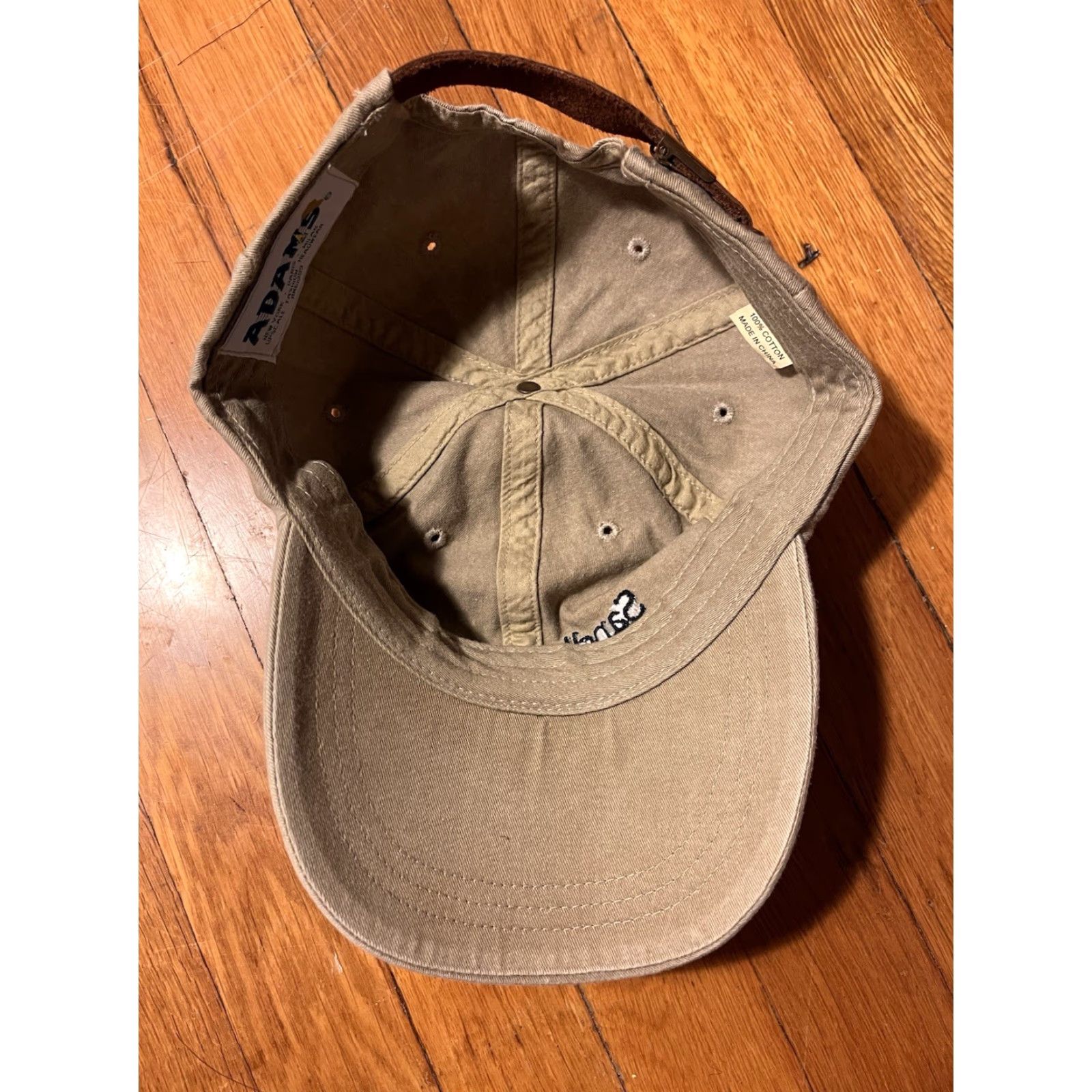 Vintage VINTAGE Adams Sandler O’Neill Hat Beige 90s World Trade Center 104th Floor Snapback One Size Men Adjustable Beige Hat Size ONE SIZE - 7 Thumbnail