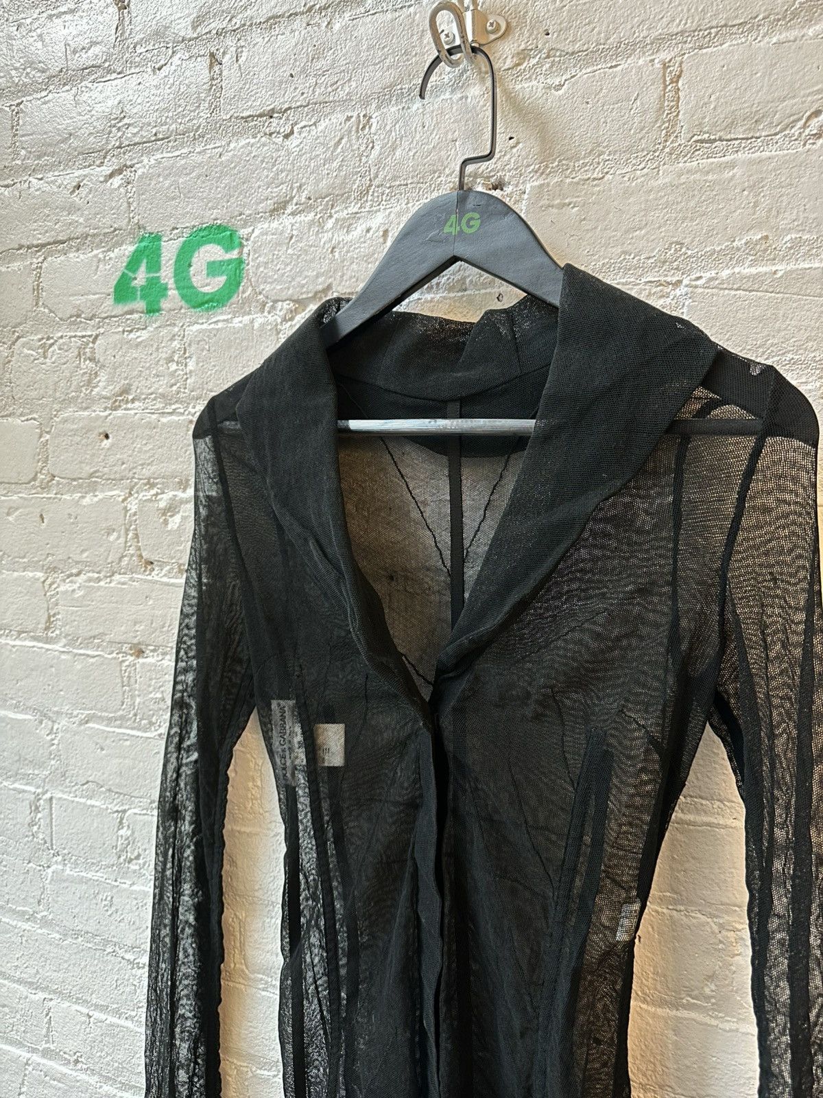 Dolce & Gabbana DOLCE & GABBANA MESH BUTTON BLOUSE Size M / US 6-8 / IT 42-44 - 2 Thumbnail