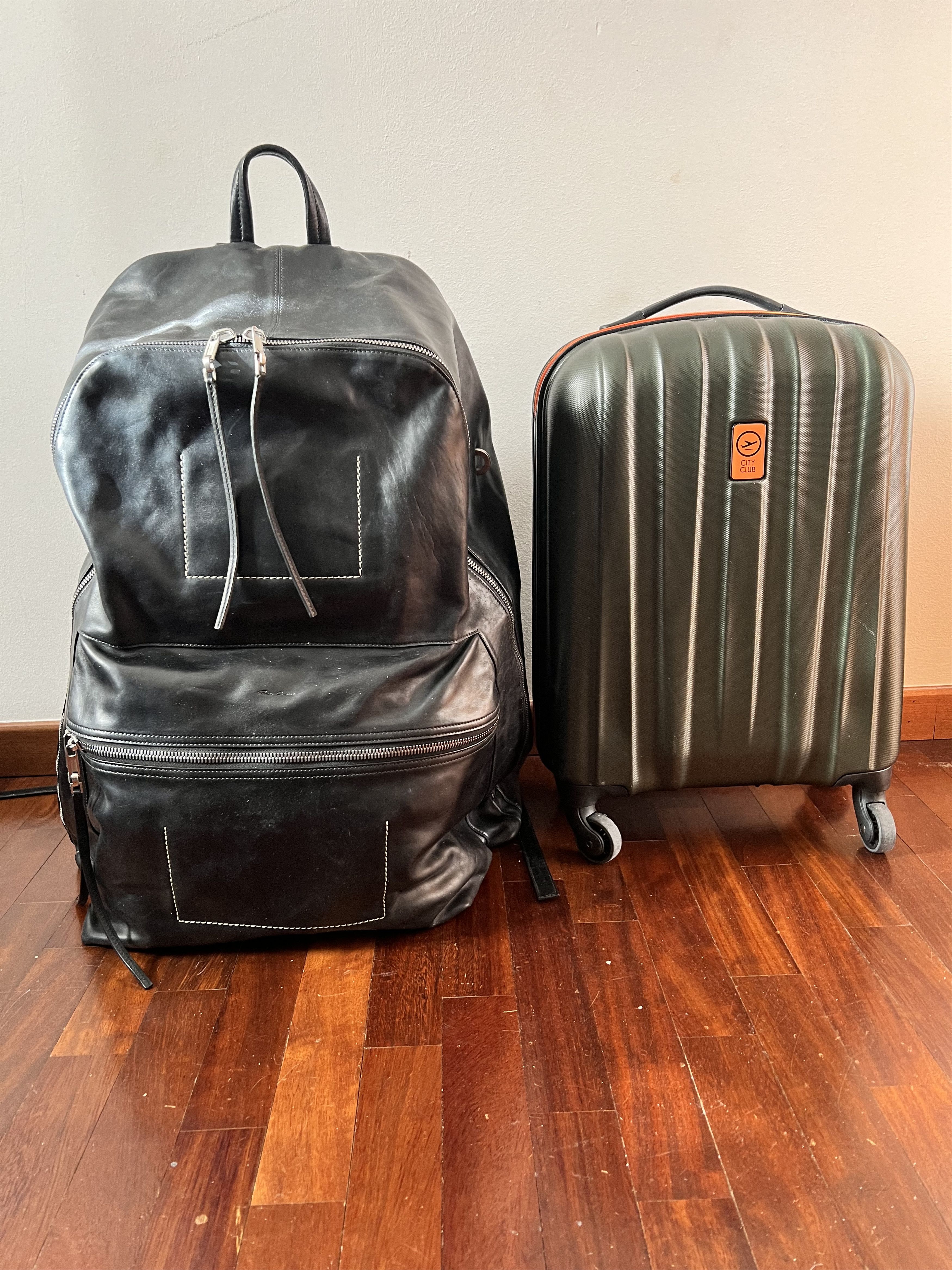 Rick Owens Very Rare Very Big Leather Backpack Size ONE SIZE - 12 Thumbnail