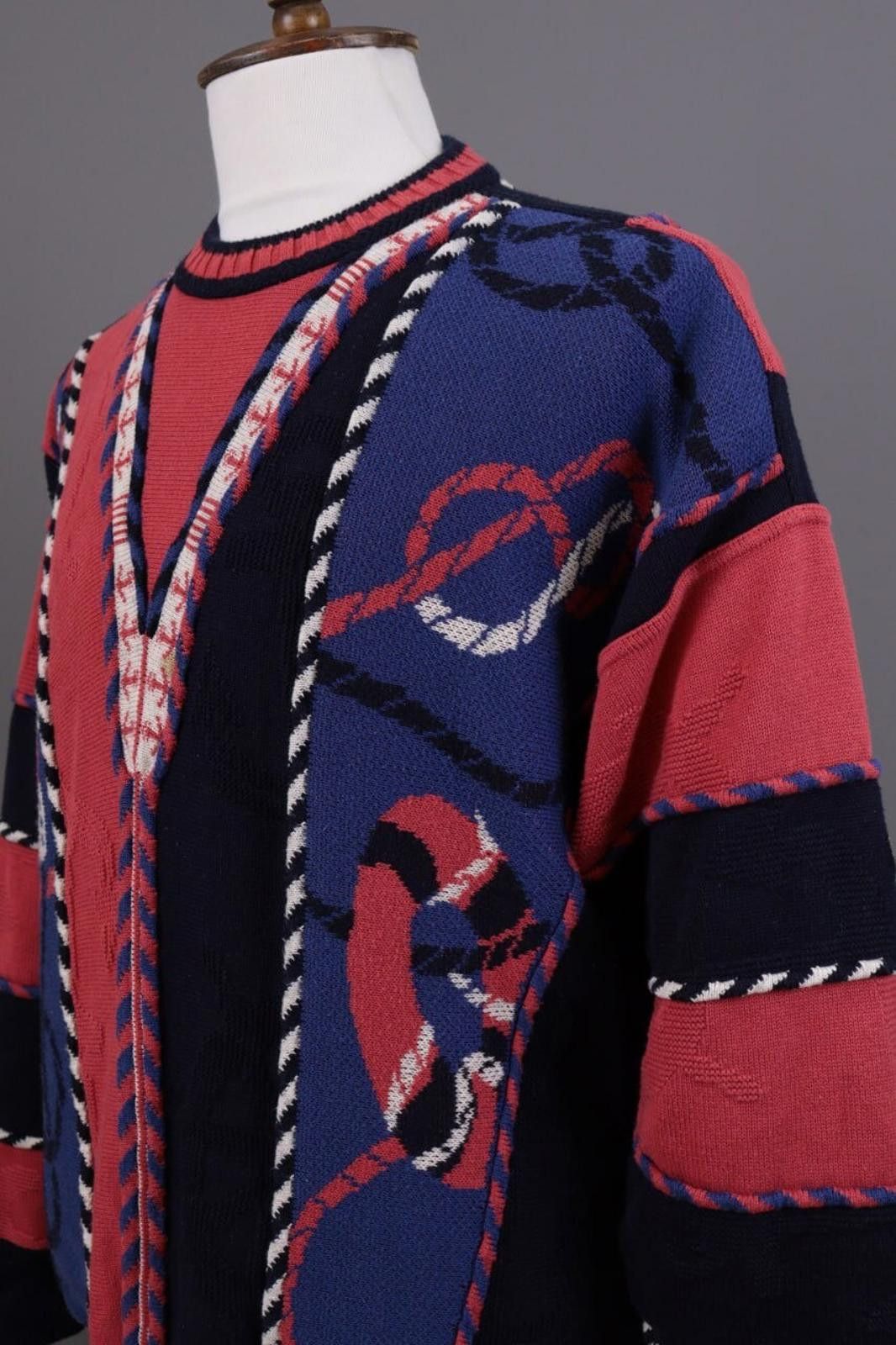 Carlo Colucci Carlo Colucci Multicolor Designer Sweater Size 56 Size US M / EU 48-50 / 2 - 8 Thumbnail