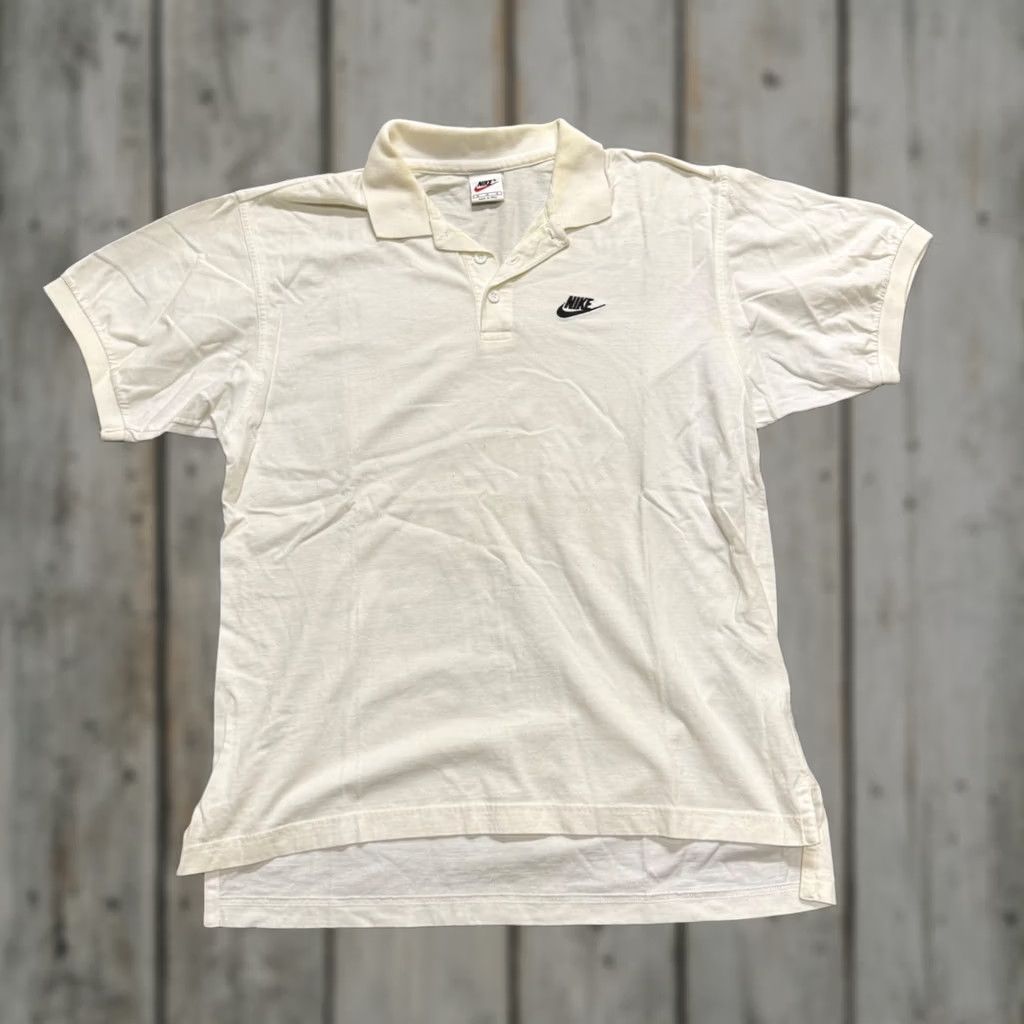 Nike VINTAGE Nike Polo Shirt Mens M White 90s Stained Tennis Golf Pullover Black Polo Shirt Mens M White 90s Stained Tennis Golf Pullover Black Size US M / EU 48-50 / 2 - 1 Thumbnail