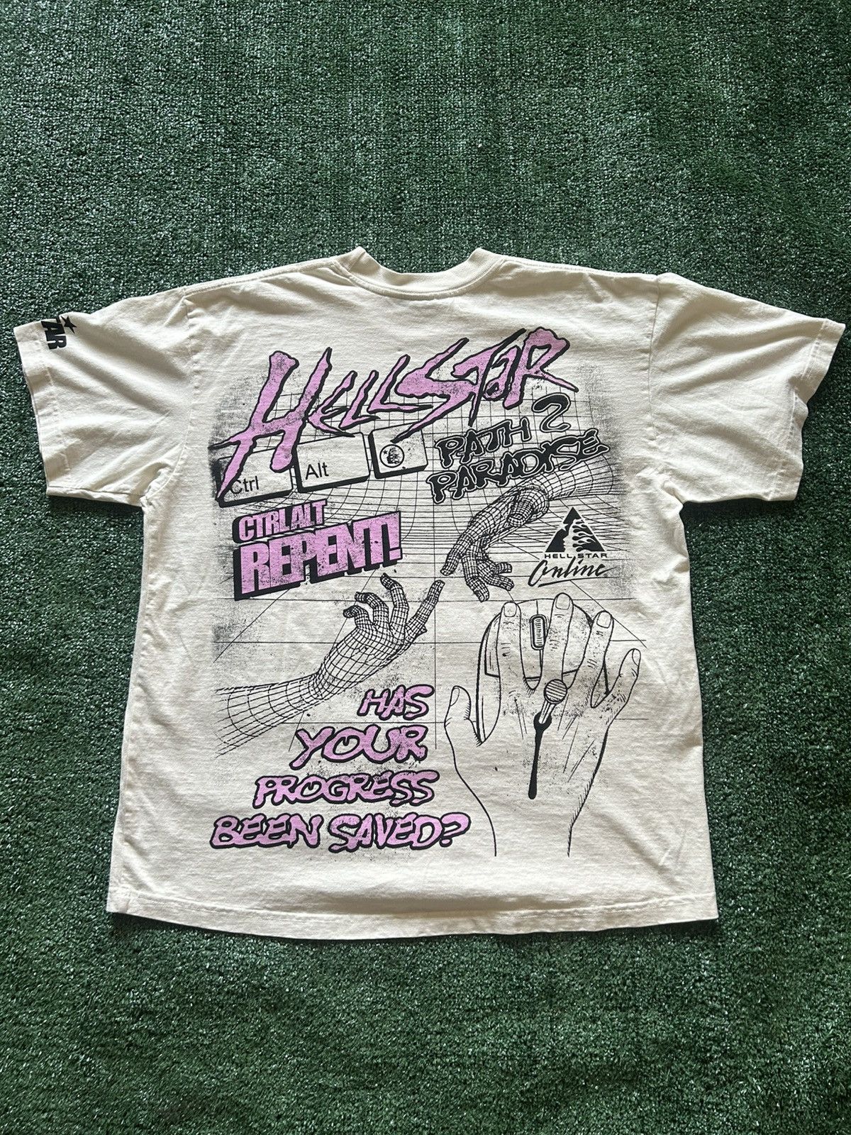 HELLSTAR HELLSTAR⭐️ CAPSULE 10 “ONLINE” Tee Sz XL BNWT *RARE* Size US XL / EU 56 / 4 - 8 Thumbnail