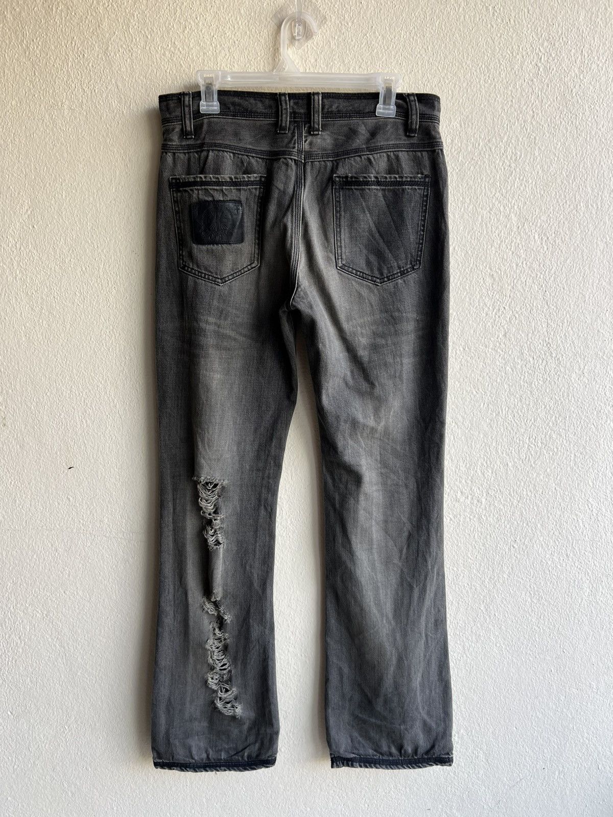 Vintage Of The Neige- Style Japan Rips Distress Denim Bootcut Jeans Size US 31 - 23 Thumbnail