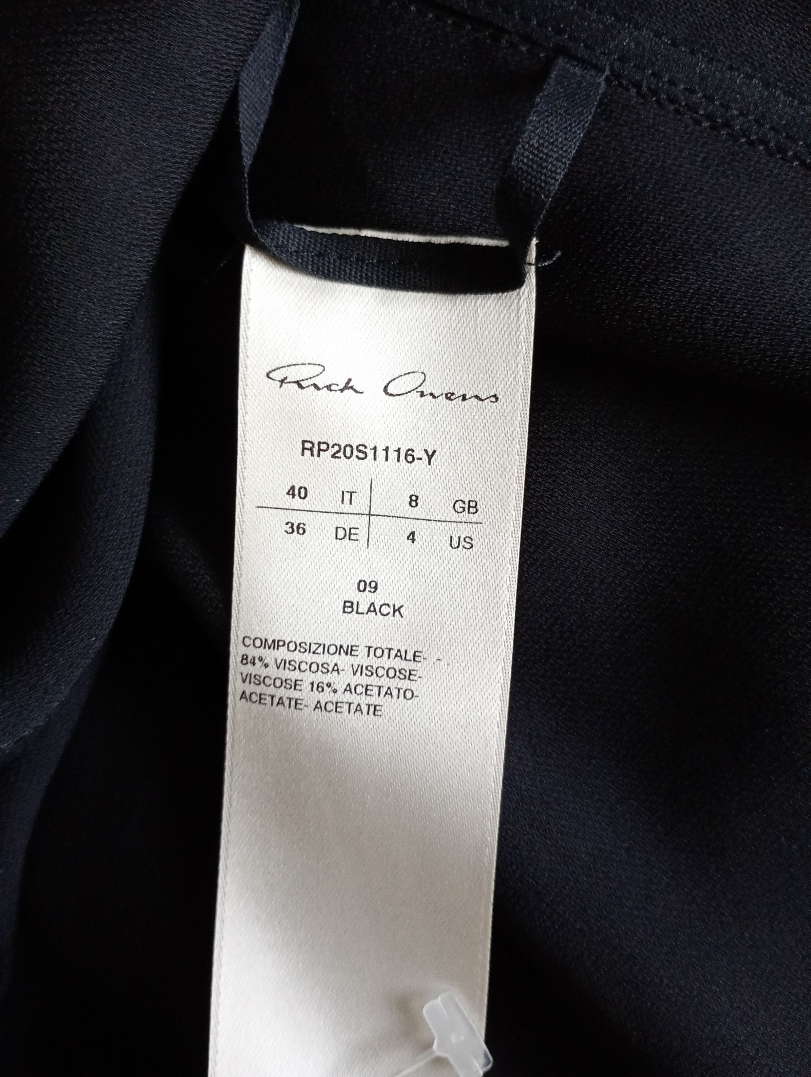 Rick Owens Rick Owens Tecuatl s/s 20 Tunic Size S / US 4 / IT 40 - 14 Thumbnail